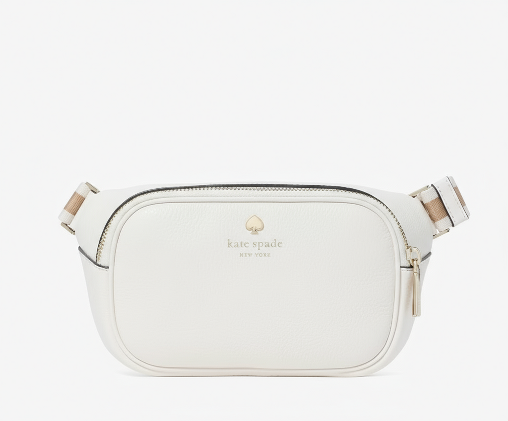 NWT Kate Spade Emma Leather Belt Bag In Parchment