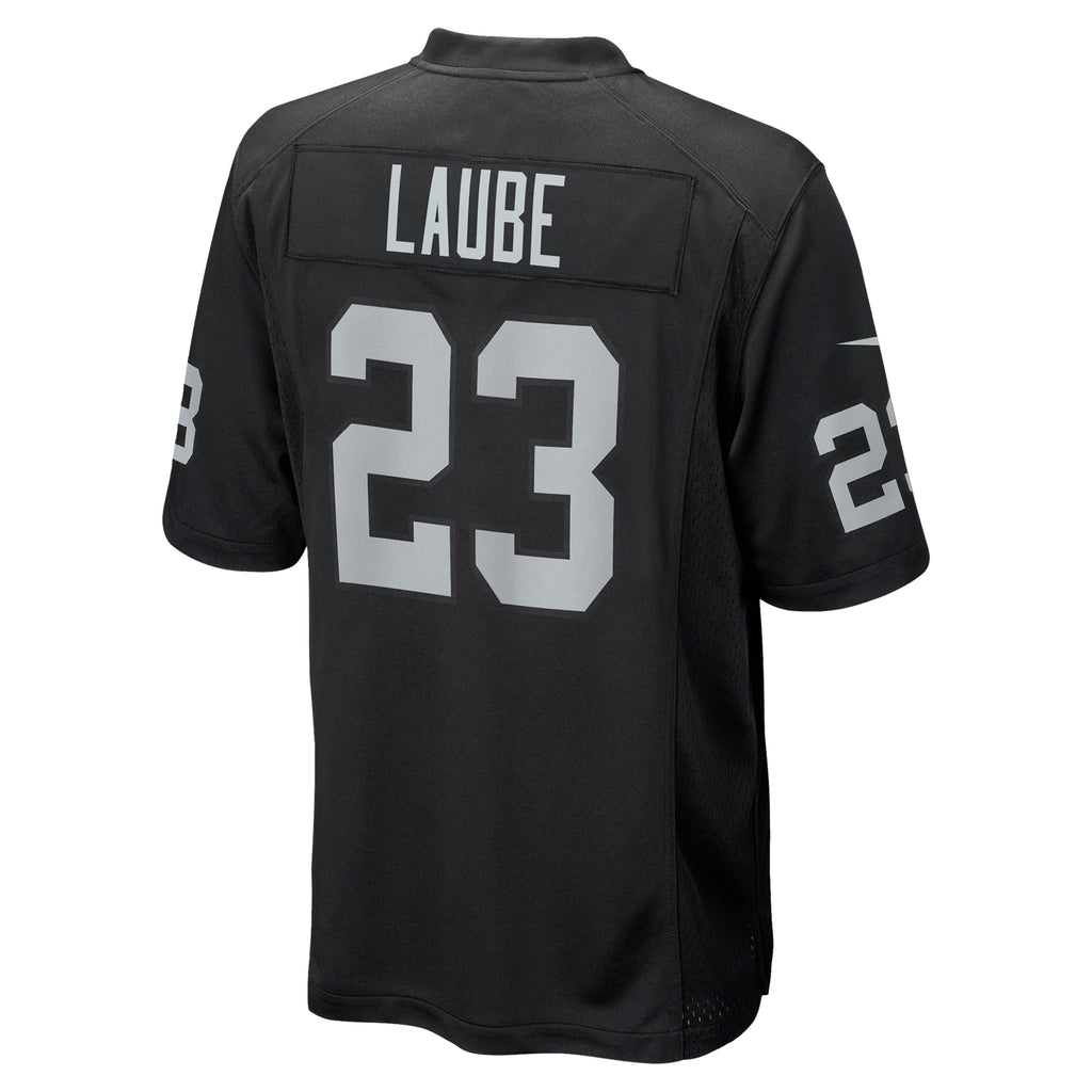 Las Vegas Raiders Dylan Laube Black Team Game Jersey