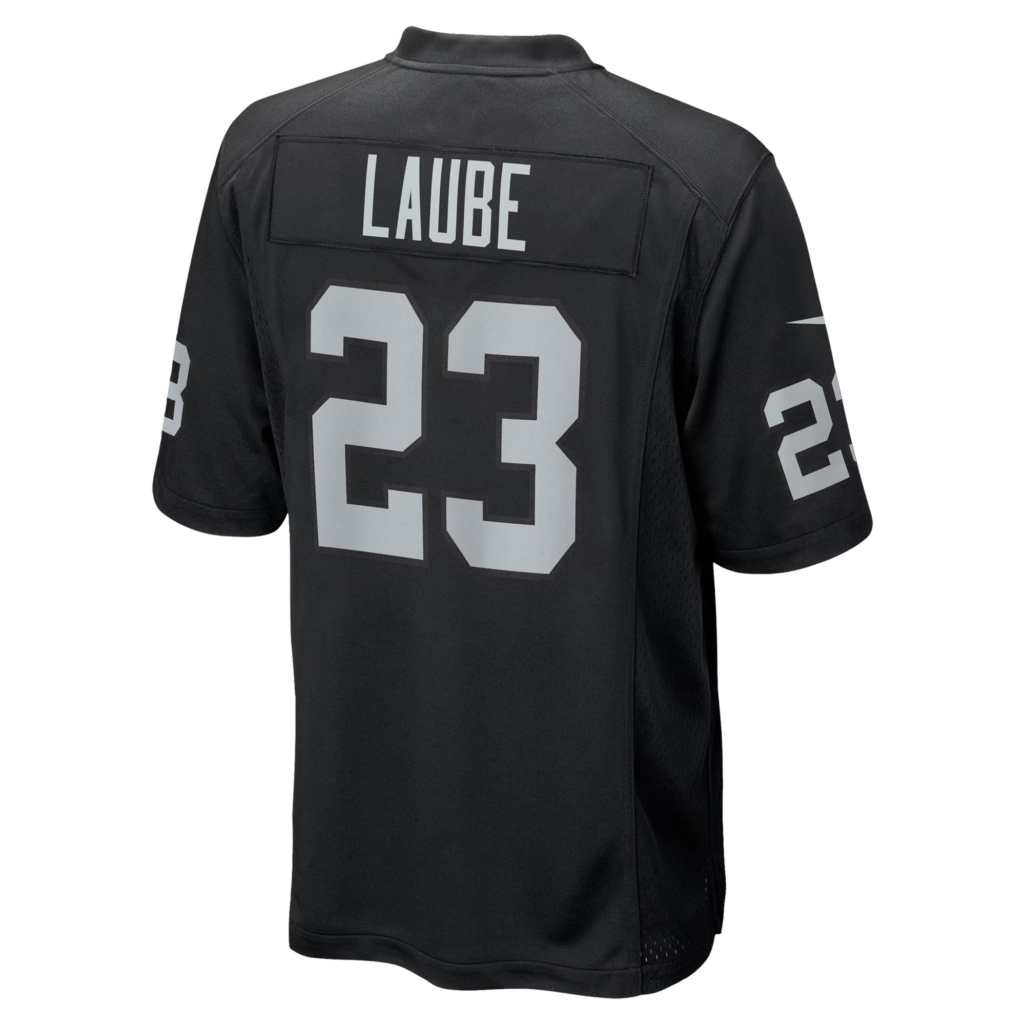 Las Vegas Raiders Dylan Laube Black Team Game Jersey