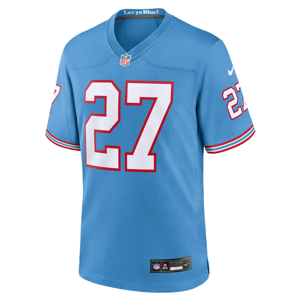 Tennessee Titans Eddie George Light Blue Retired Player Alternate Game Jersey