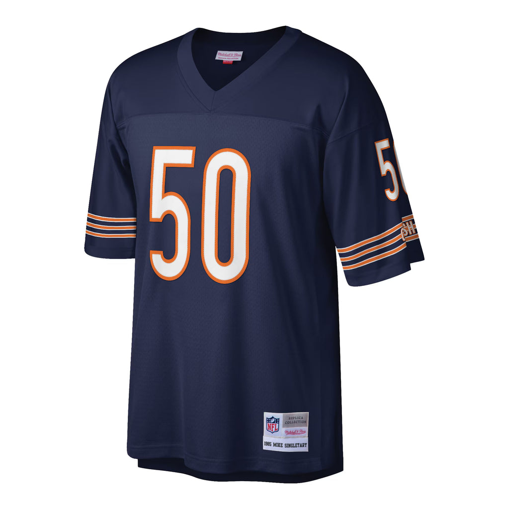Chicago Bears Mike Singletary Mitchell & Ness Navy Retired Player Legacy Replica Jersey