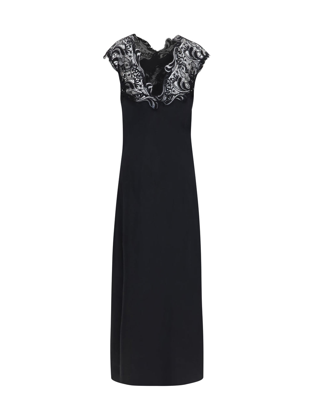 Ferragamo Women Silk Dress With Lace