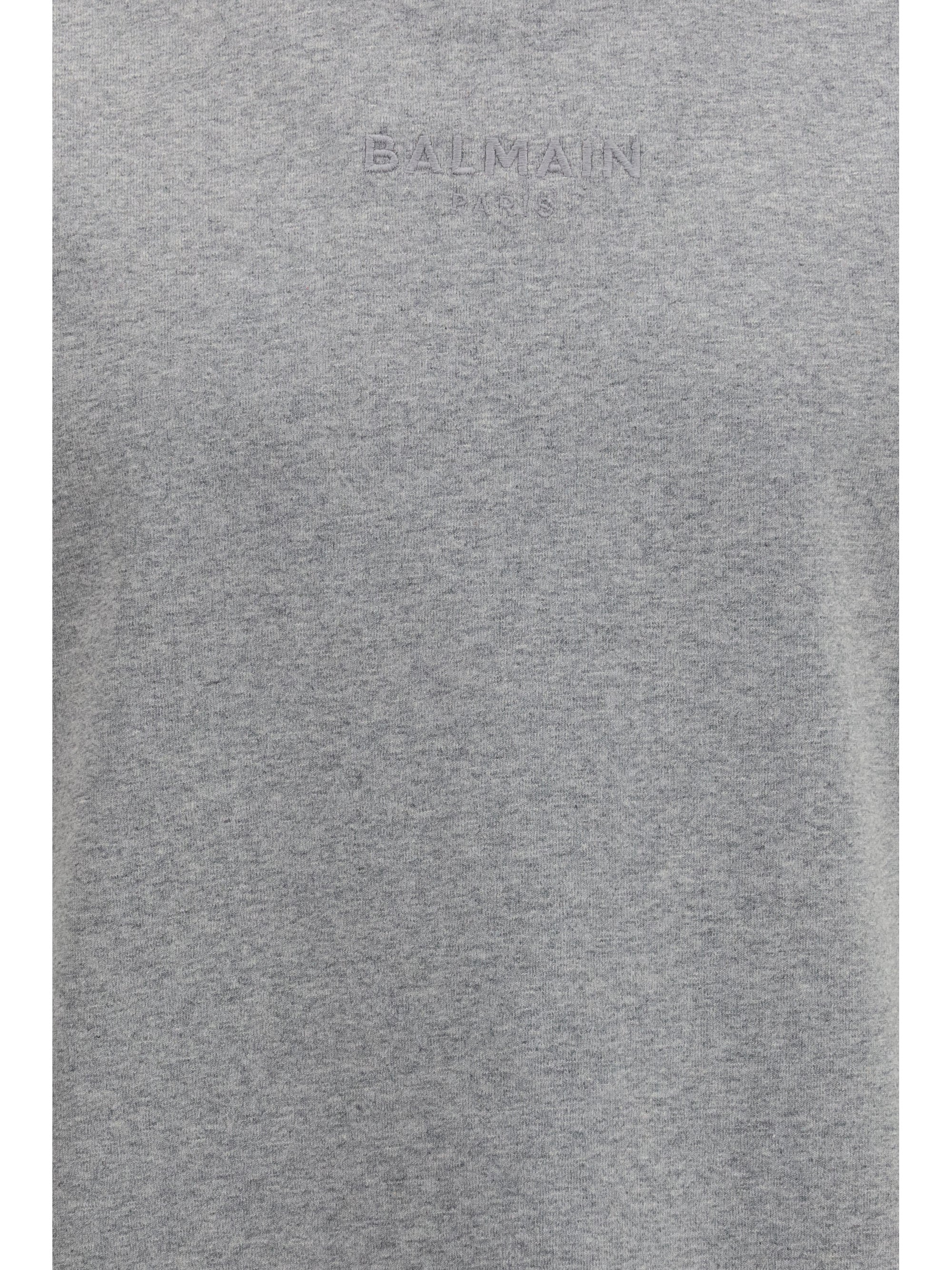 Balmain Men Embroidered Logo T-Shirt