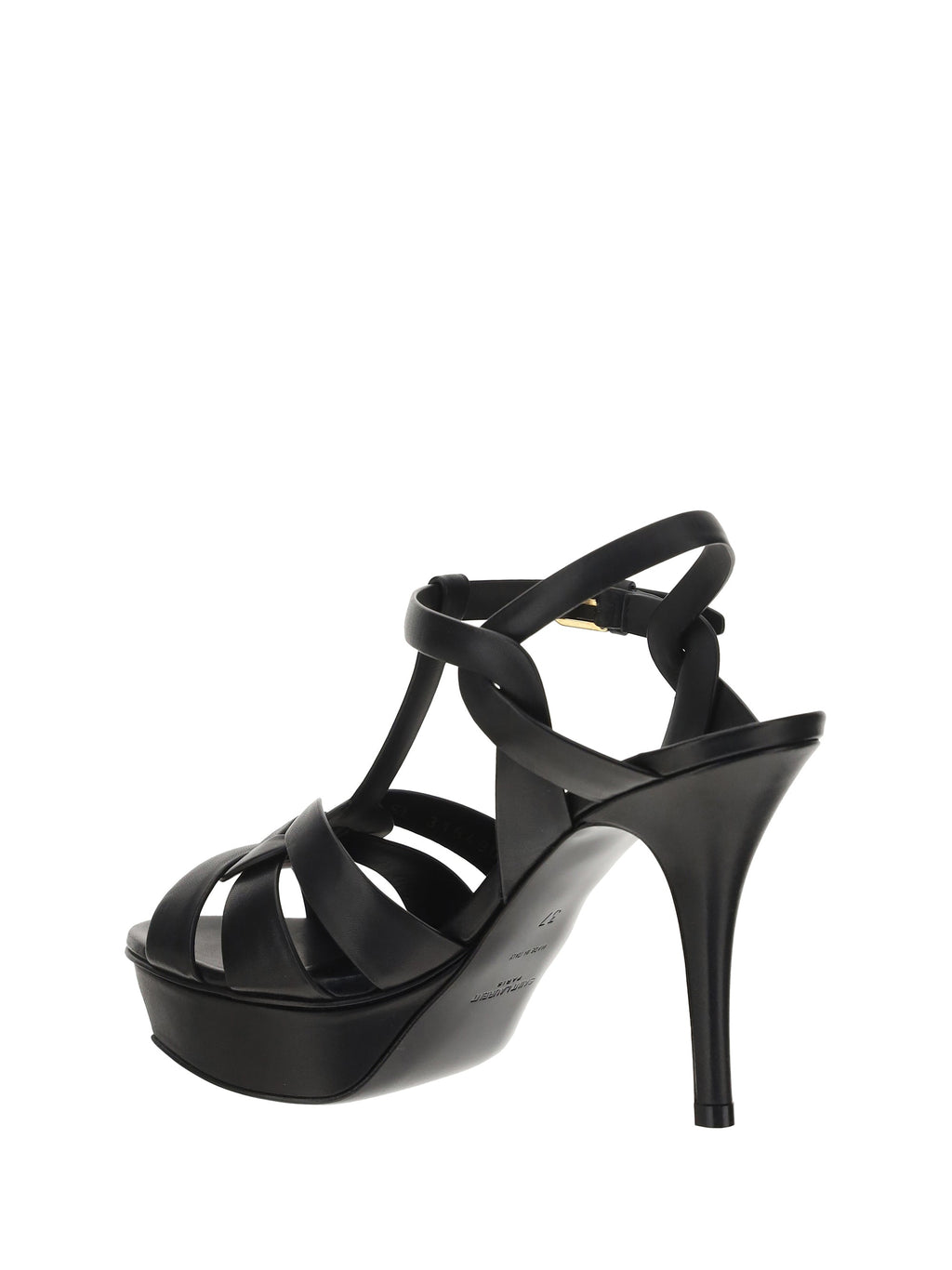 Saint Laurent Women Leather Platform Sandals
