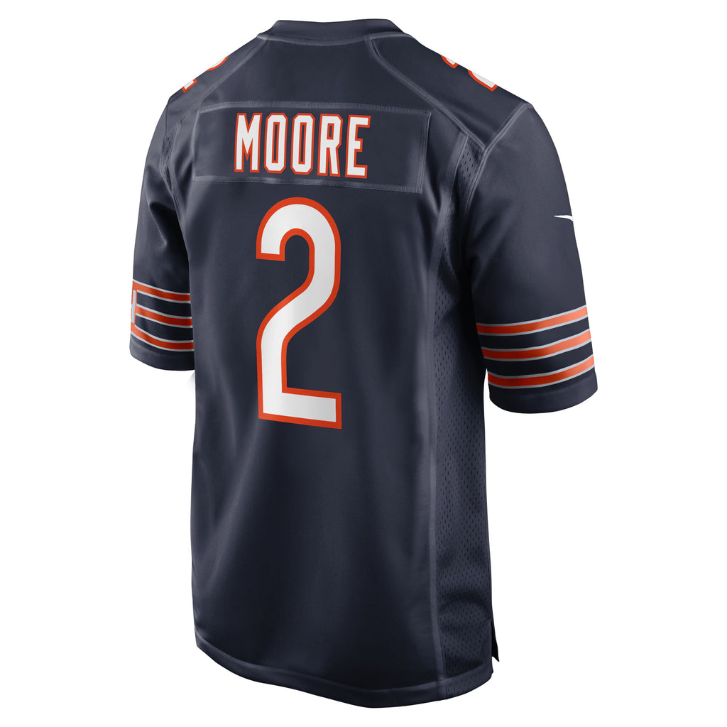 Chicago Bears D.J. Moore Navy Team Color Game Jersey