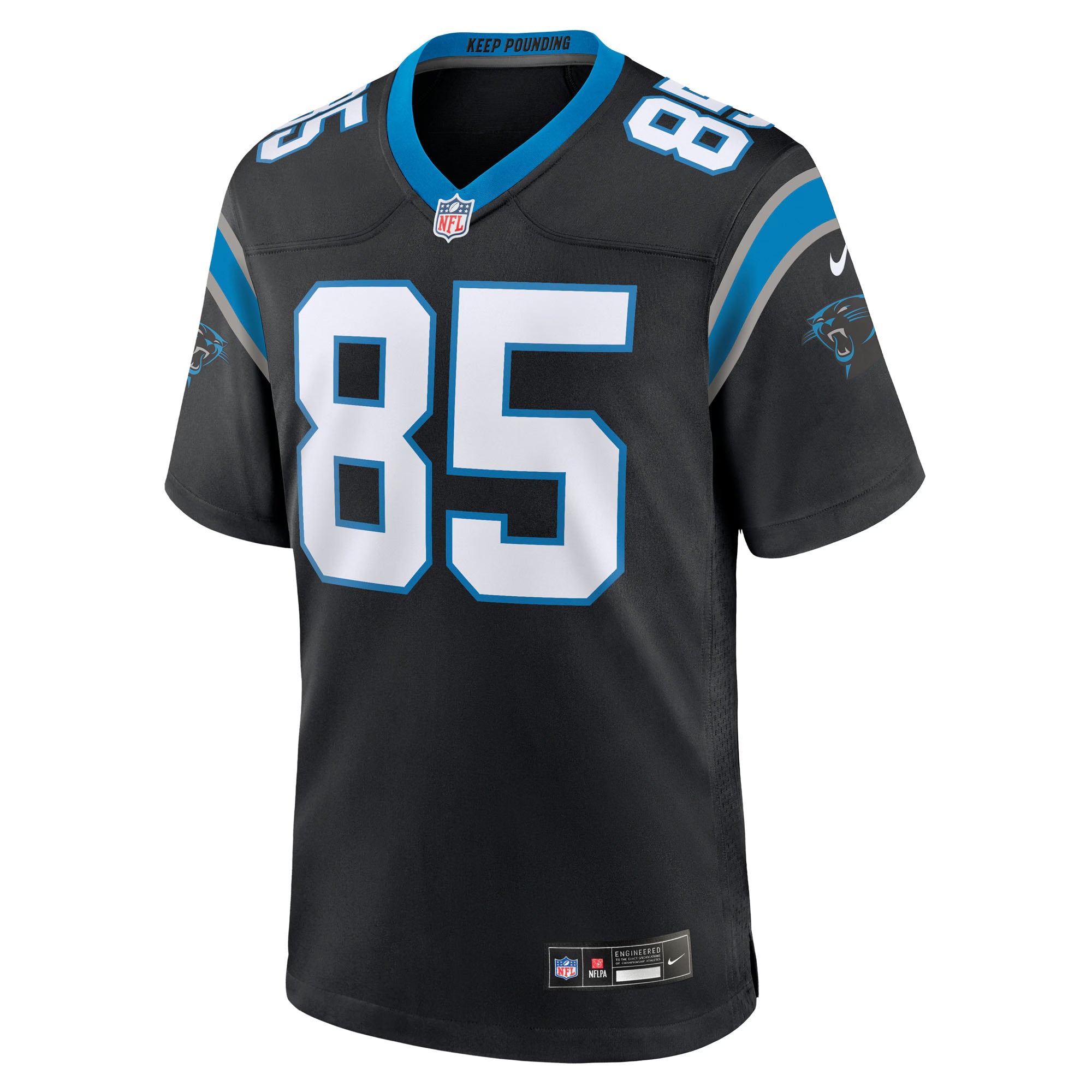 Carolina Panthers James Mitchell Black Team Game Jersey