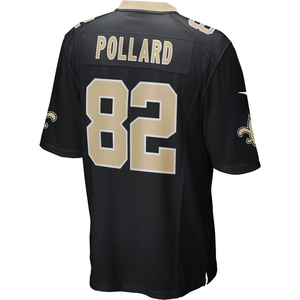 New Orleans Saints Bob Pollard Black Game Retired Player Jersey