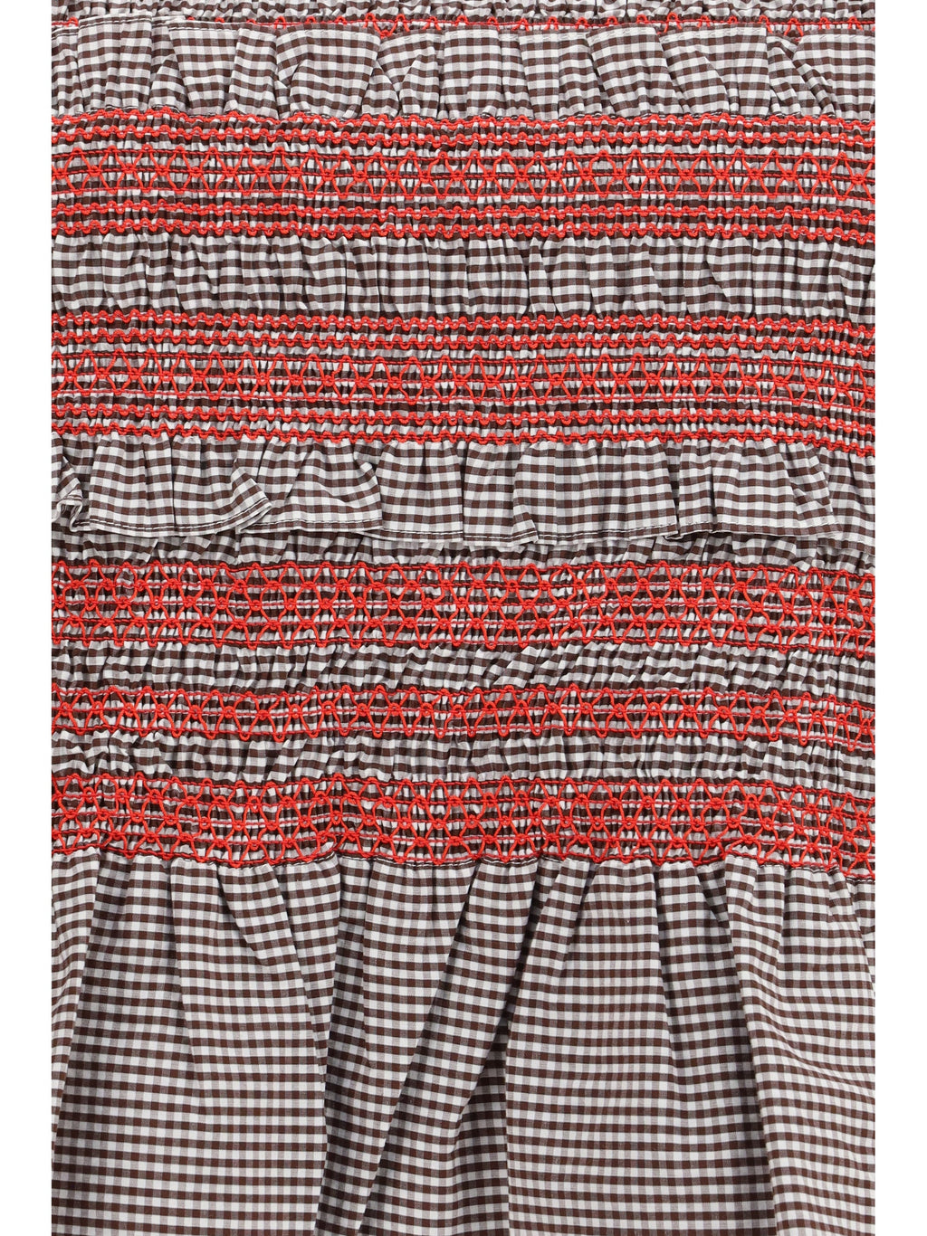 Ganni Women Elastic Printed Top With Ruching And Side Ties