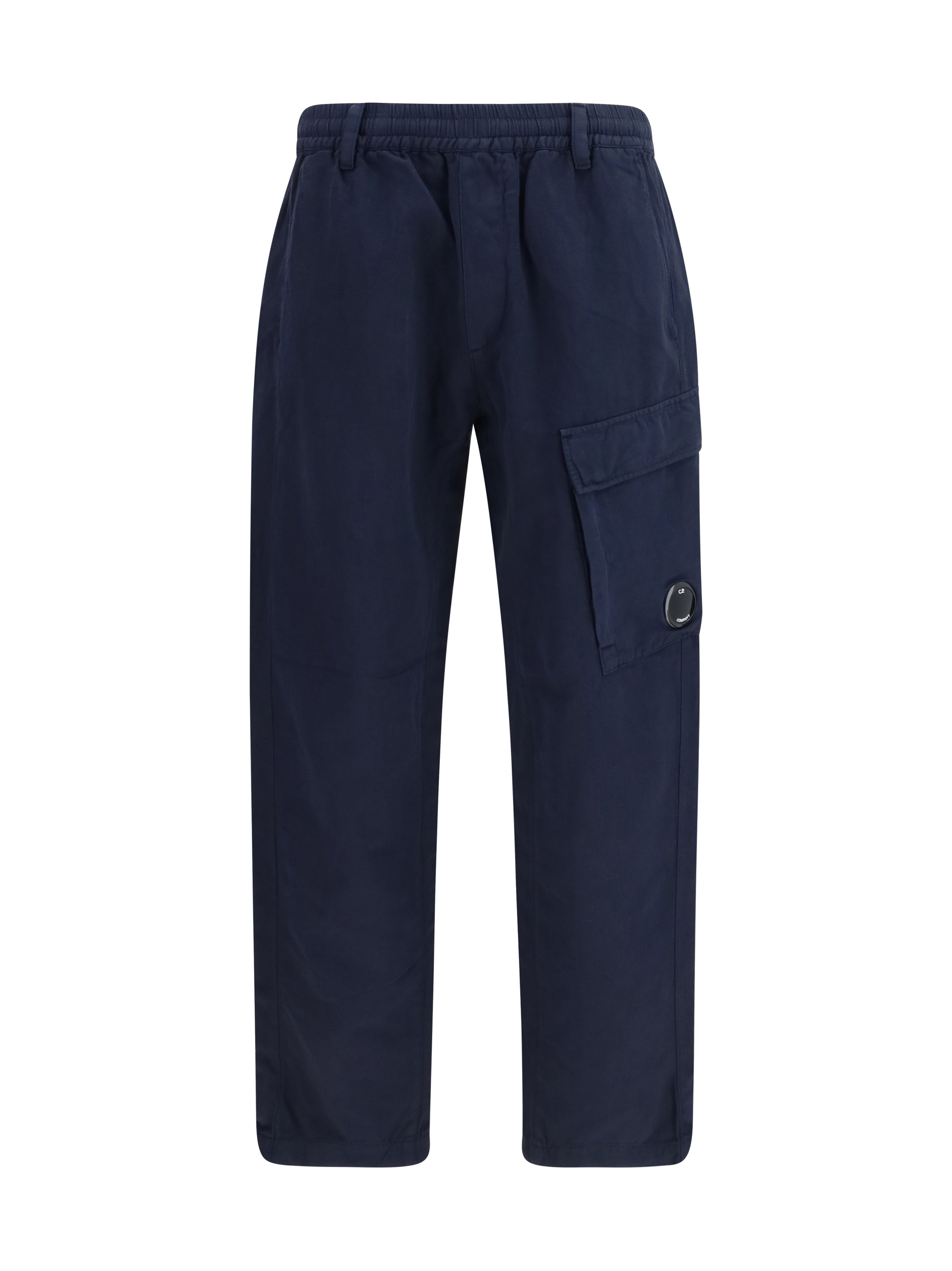 C.P. Company Men Cotton Rip-Stop Boxy Lens Cargo Pants
