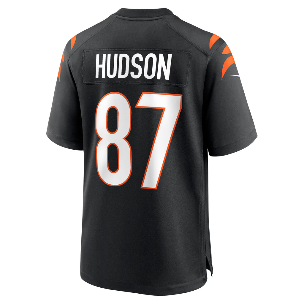 Cincinnati Bengals Tanner Hudson Black Home Game Player Jersey