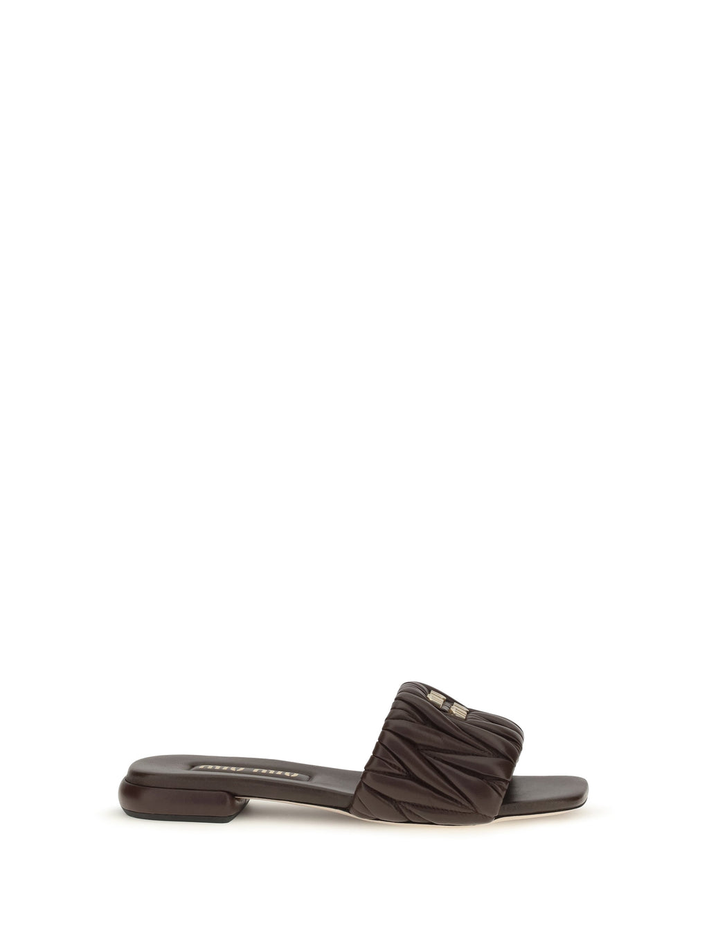 Miu Miu Women Matelassé Nappa Leather Sandals