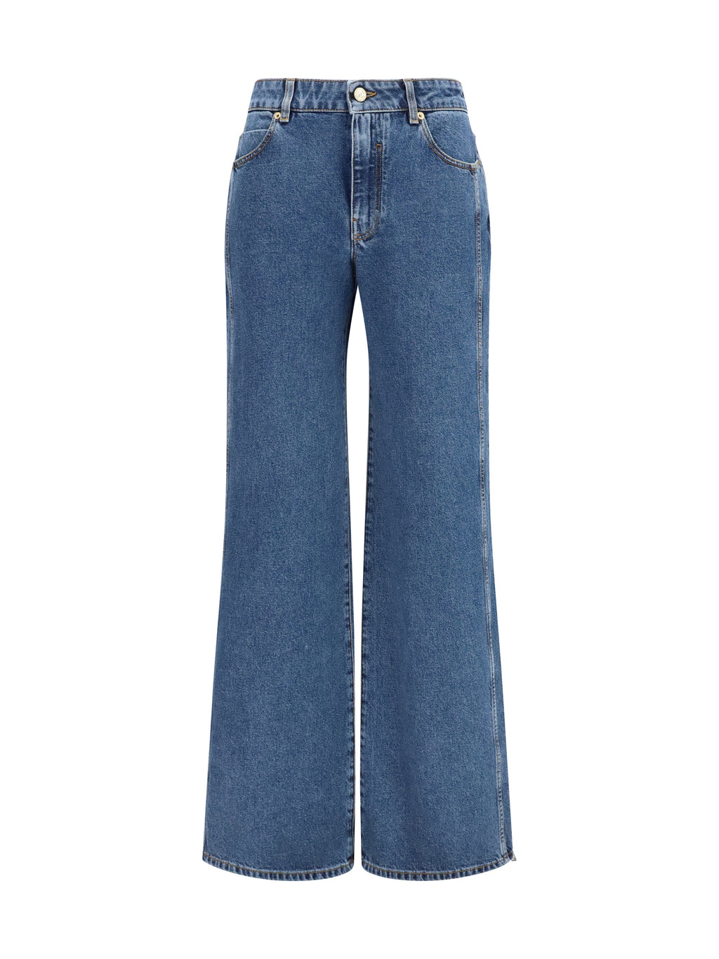 Balmain Women Straight Wide-Leg Jeans