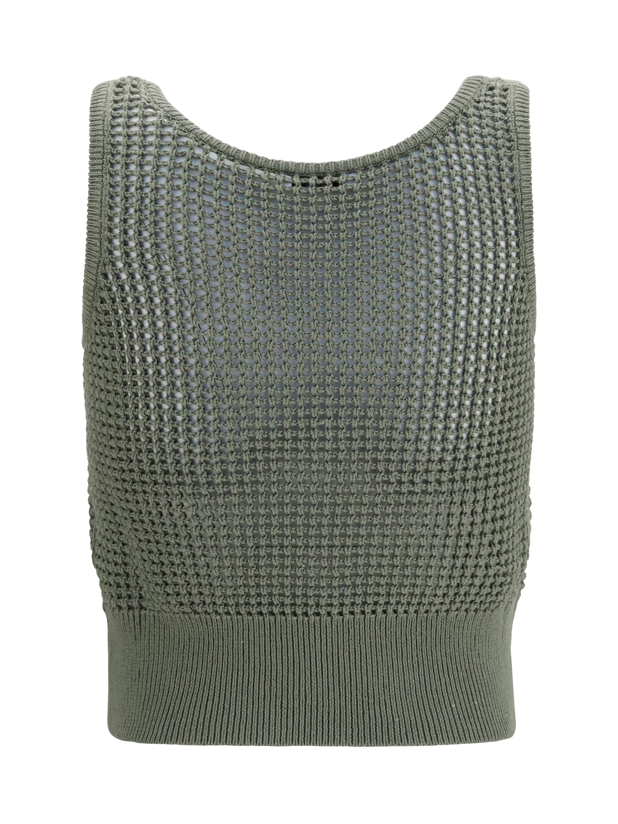 Brunello Cucinelli Women Perforated Sequin Tank Top