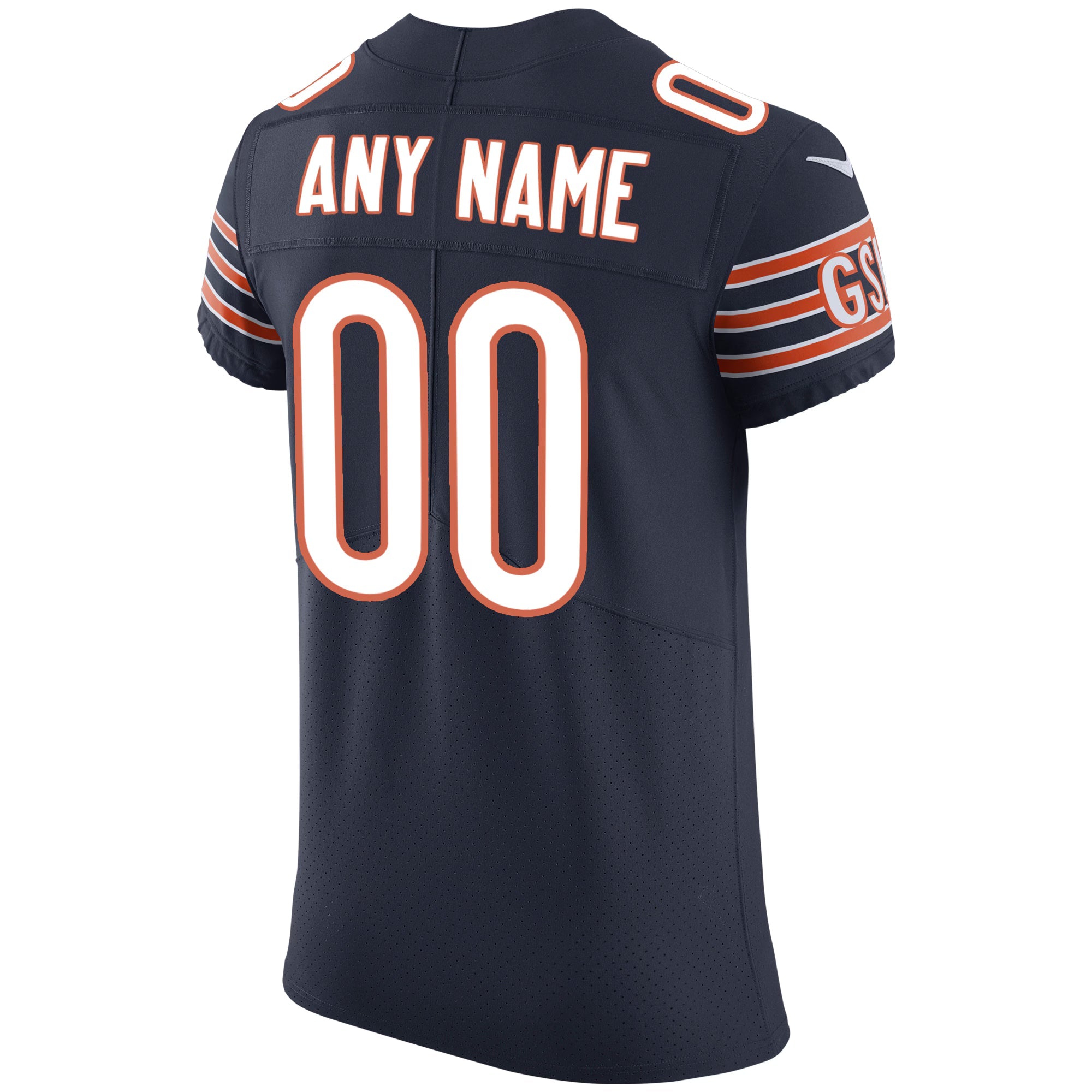 Chicago Bears Navy Vapor Untouchable Custom Elite Jersey