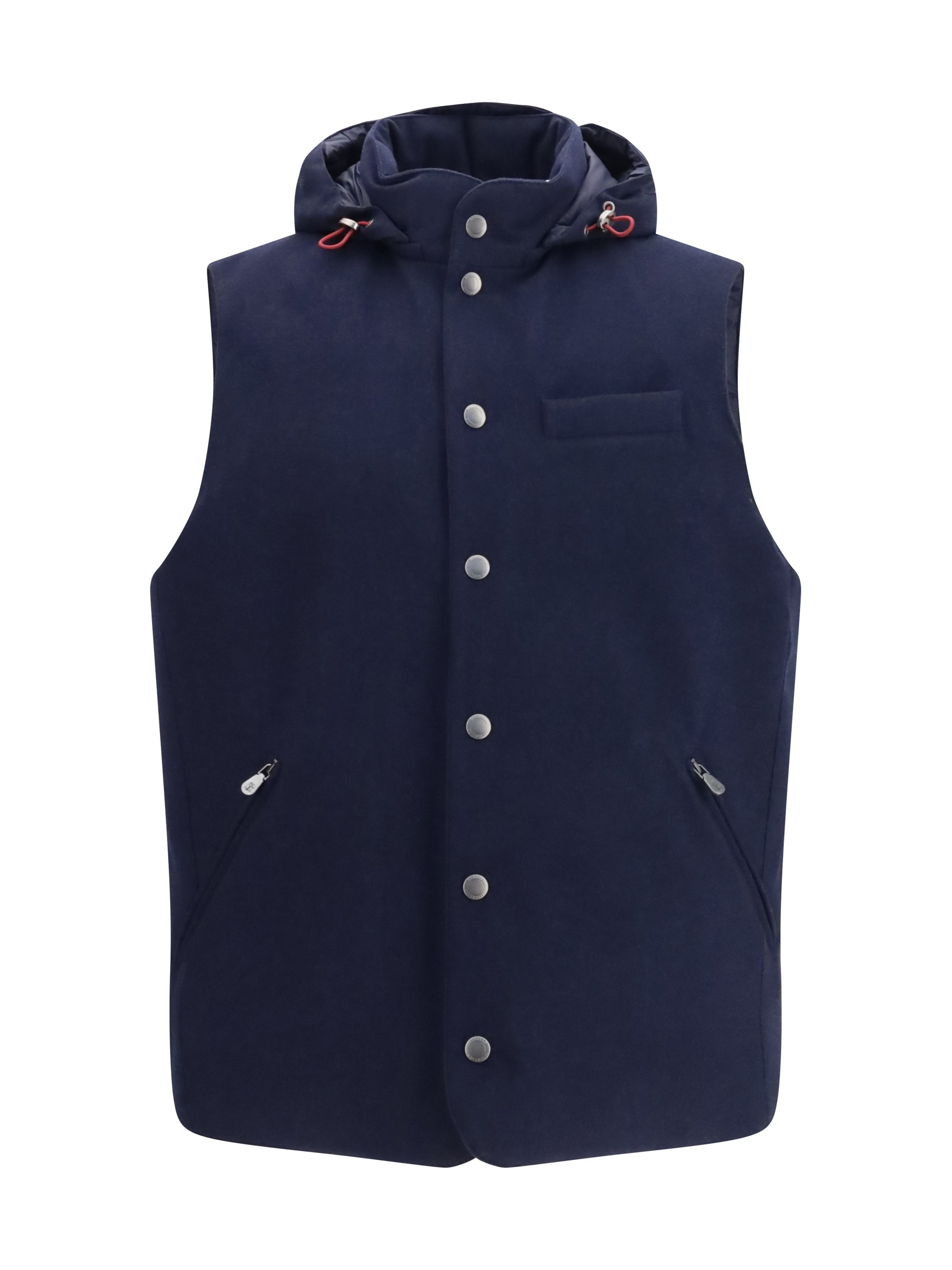 Brunello Cucinelli Men Wool Down Vest