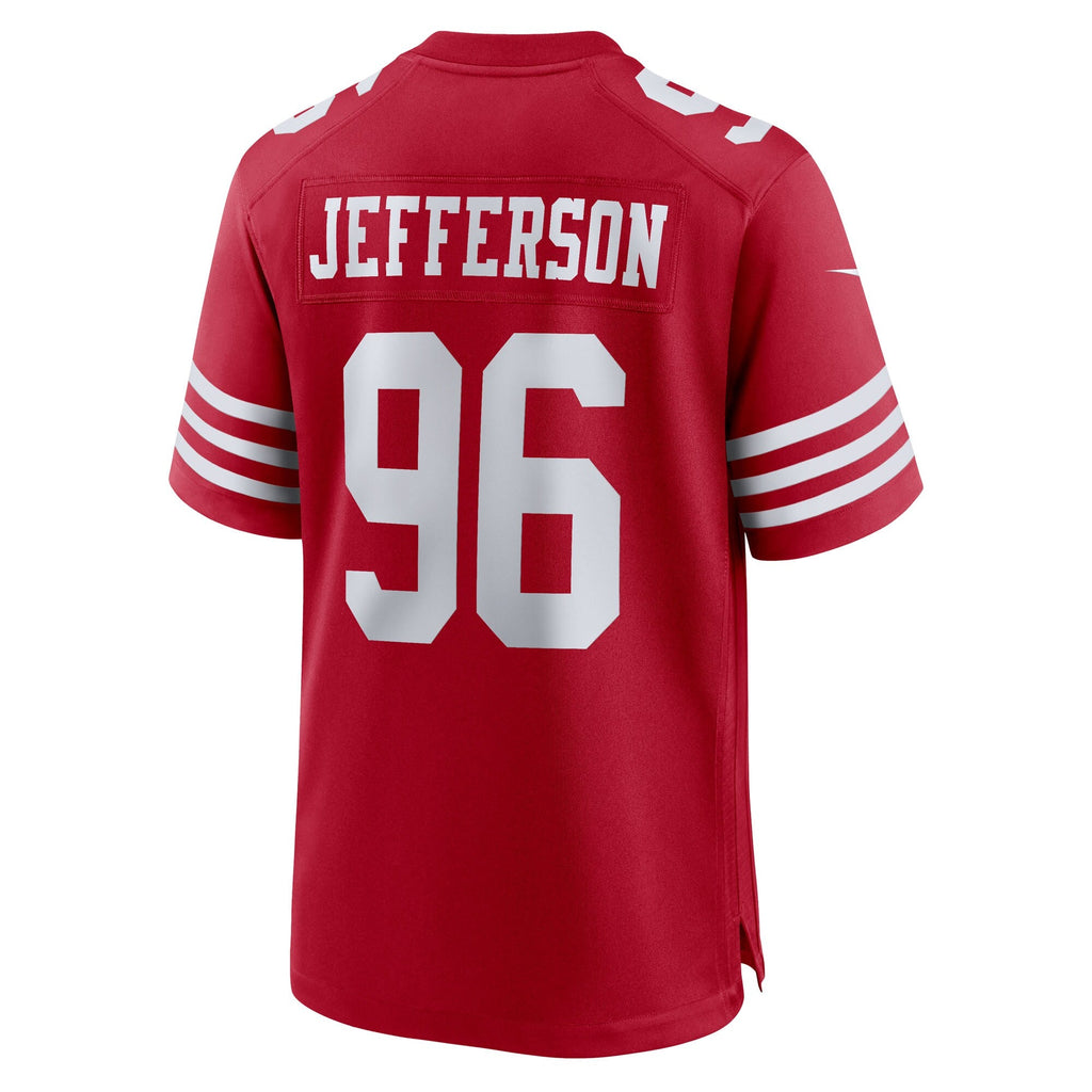 San Francisco 49ers Jordan Jefferson Scarlet Team Game Jersey