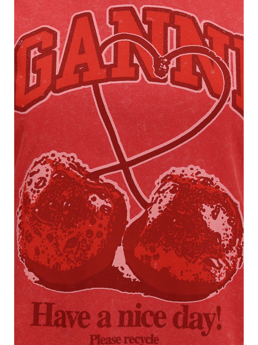 Ganni Women Future Cherry T-Shirt By Ganni