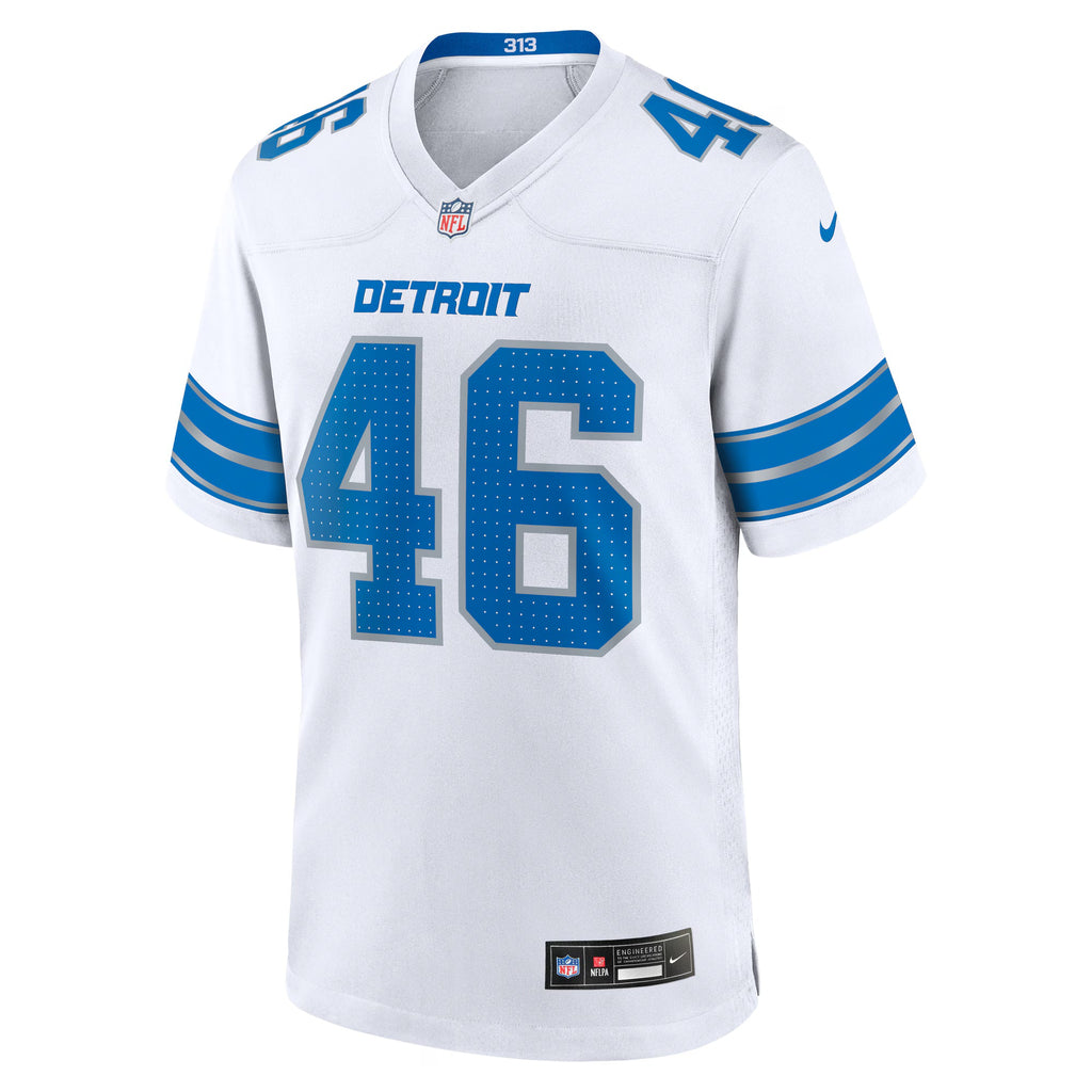 Detroit Lions Jack Campbell White White Game Jersey