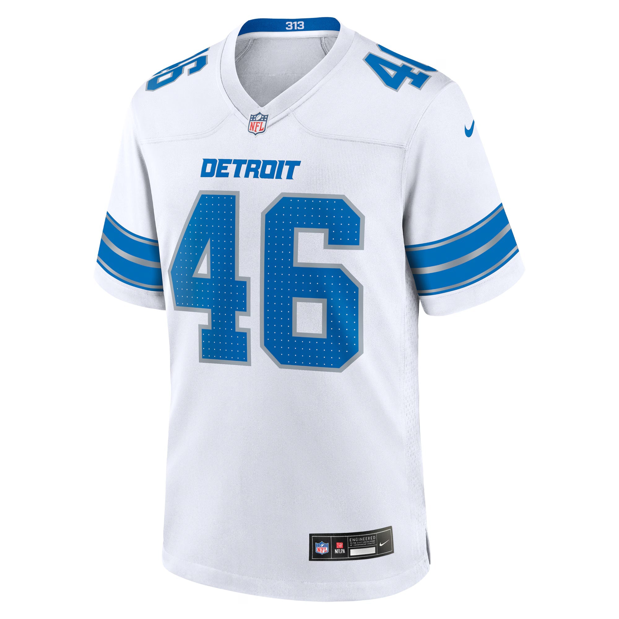Detroit Lions Jack Campbell White White Game Jersey