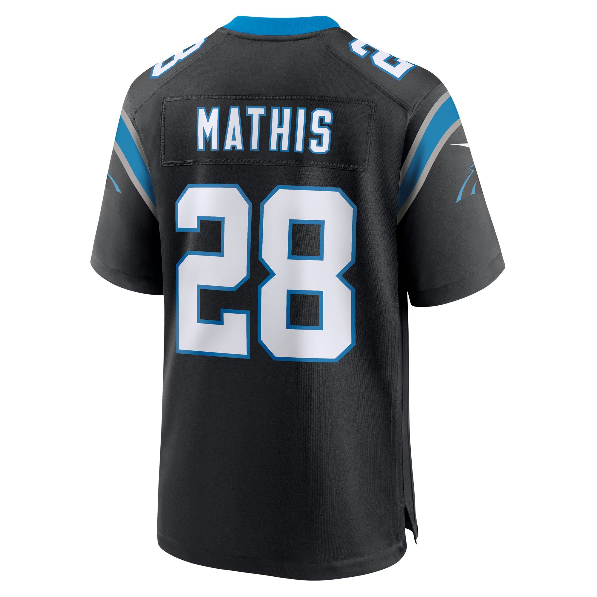 Carolina Panthers Damarri Mathis Black Team Game Jersey