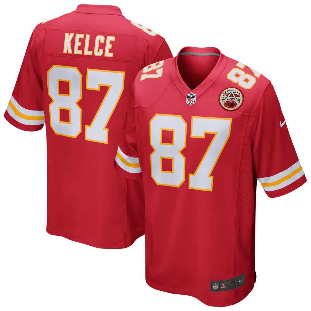 Kansas City Chiefs Travis Kelce Red Game Jersey