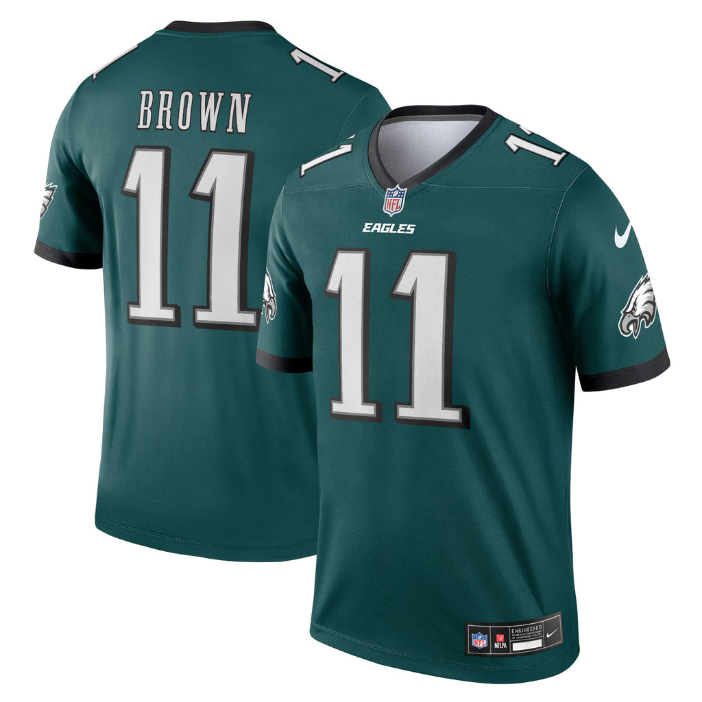Philadelphia Eagles A.J. Brown Green Legend Player Performance Top