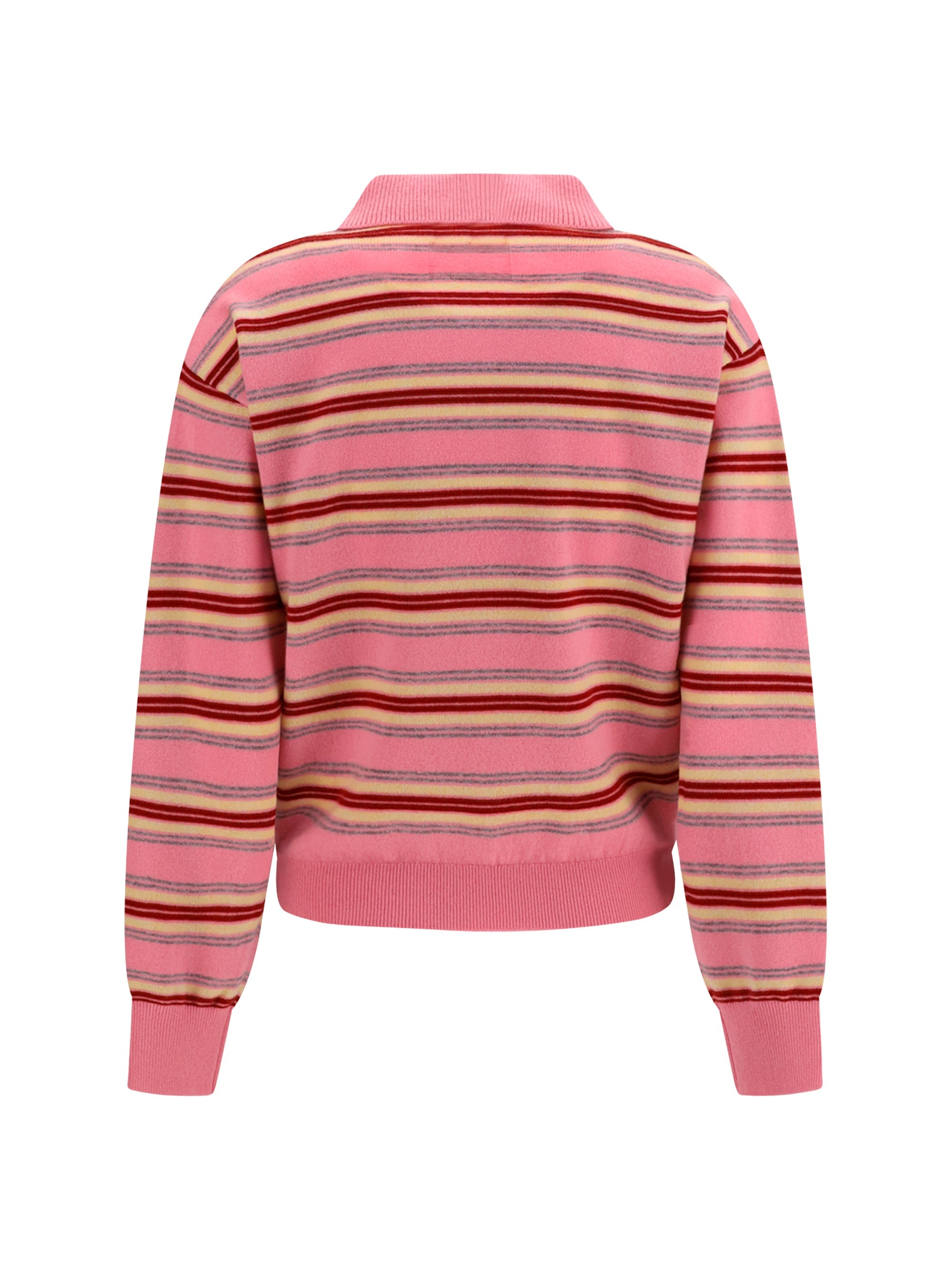 Guest In Residence Women College Striped Polo Sweater