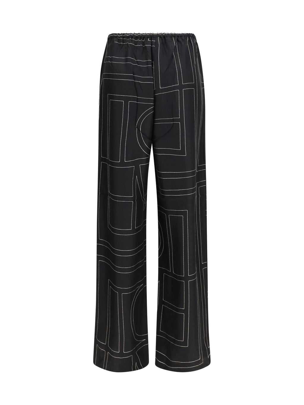 Toteme Women Silk Monogram Pants