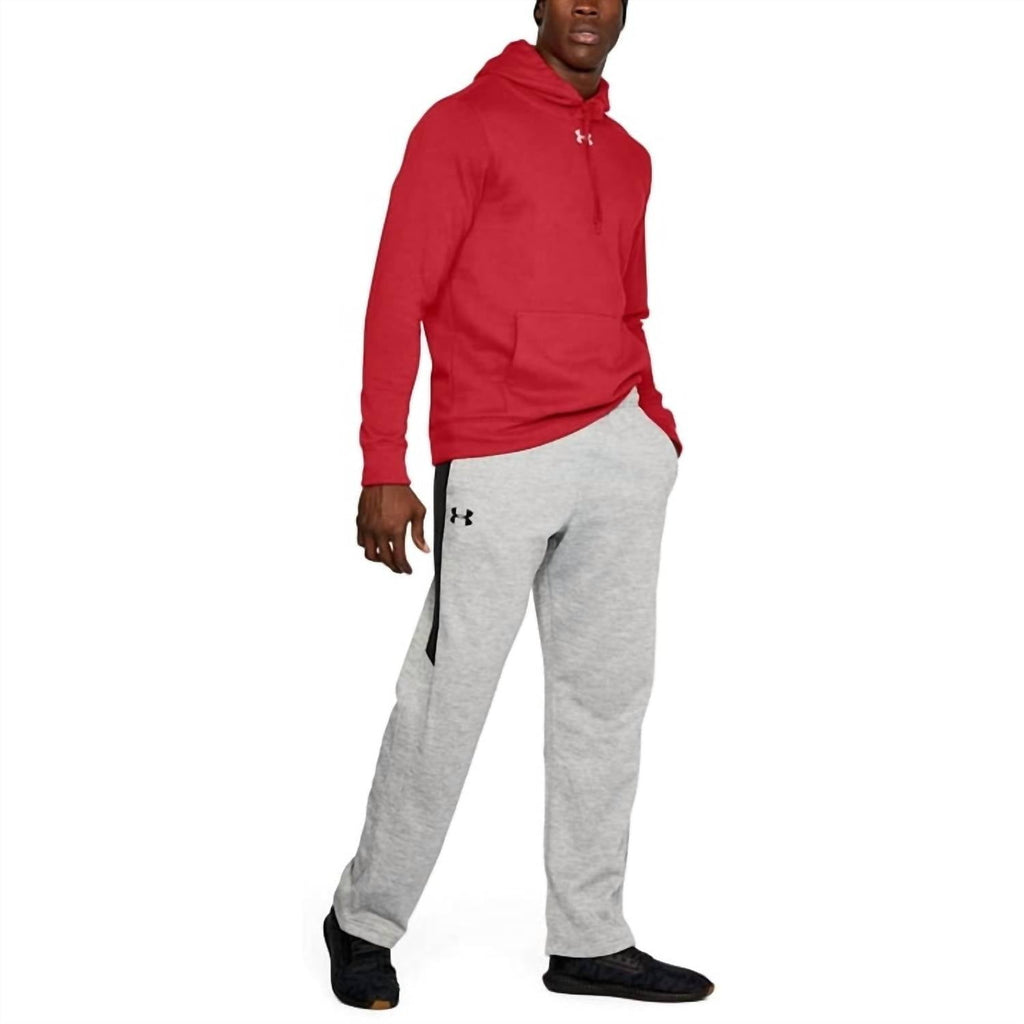Hustle Fleece Hoodie In Red