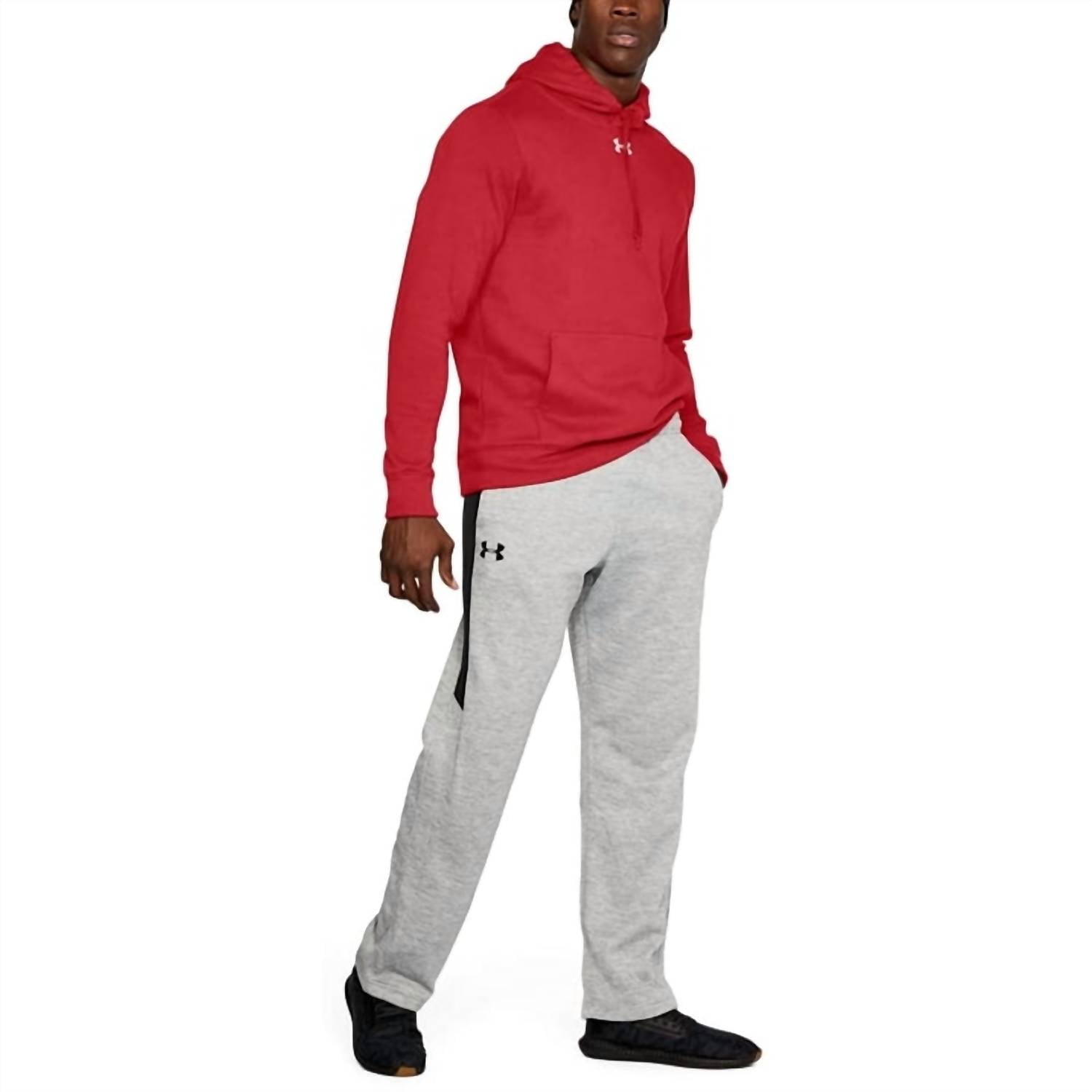 Hustle Fleece Hoodie In Red