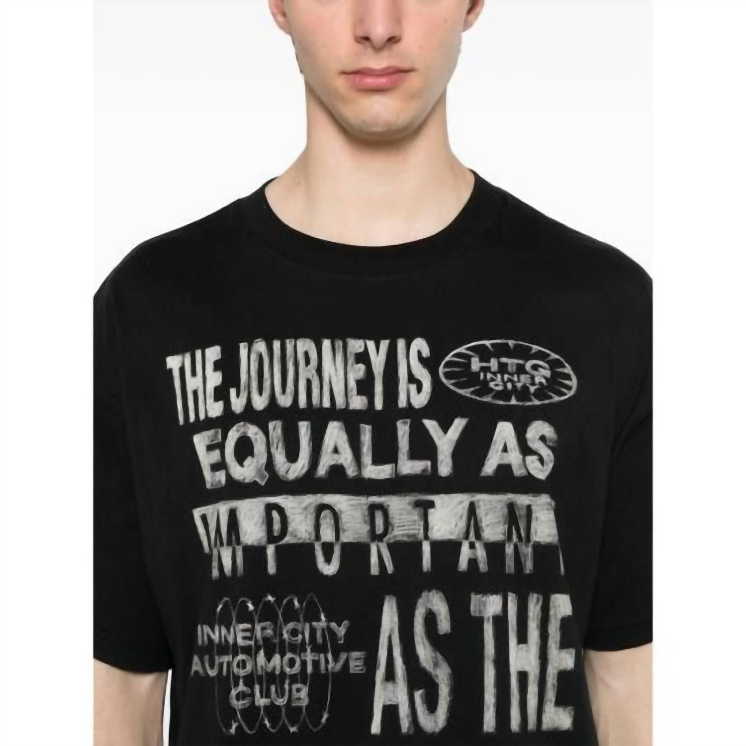 Men's Travelled Journey Tee In Black
