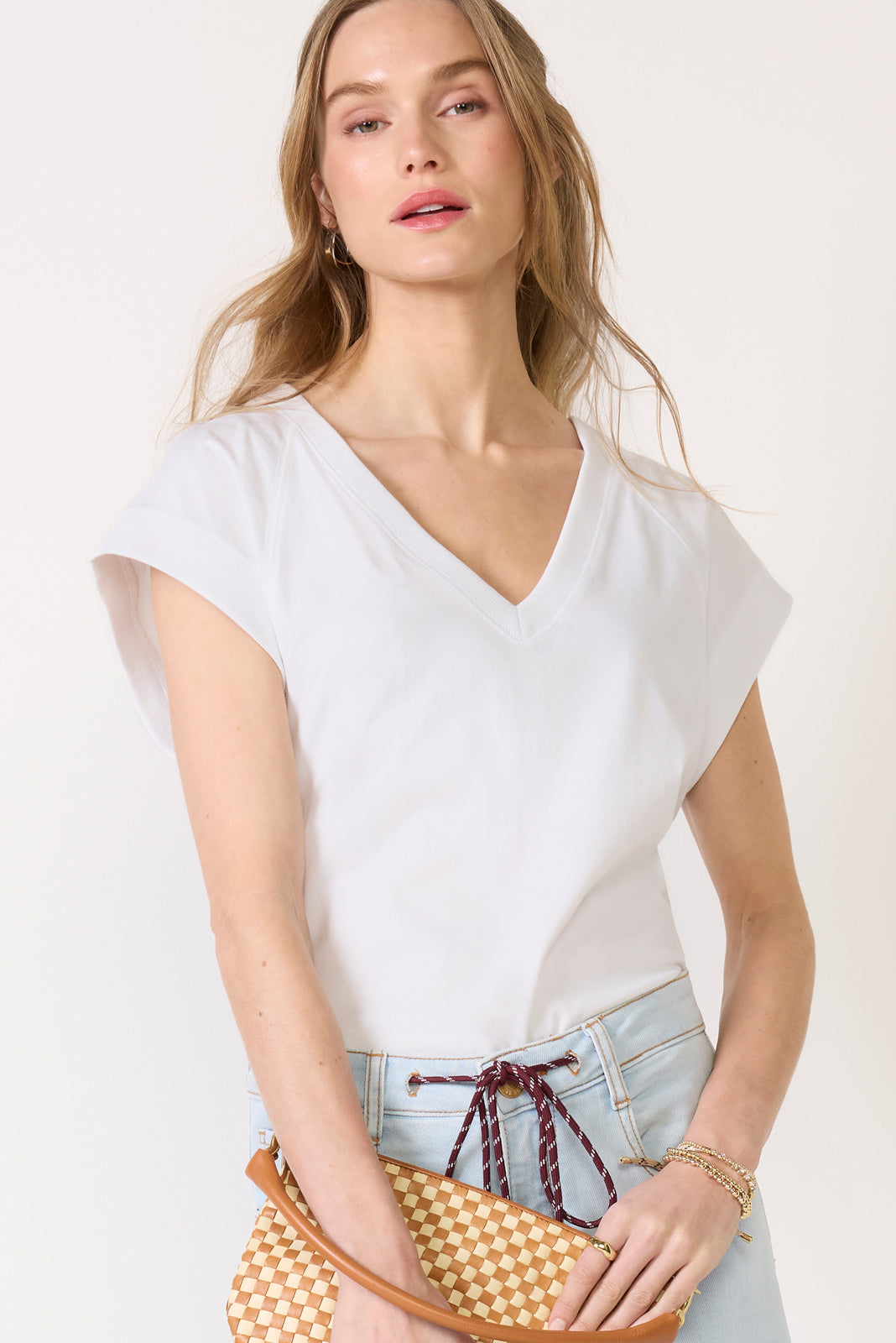 Women's Nora V Neck Muscle T-Shirt