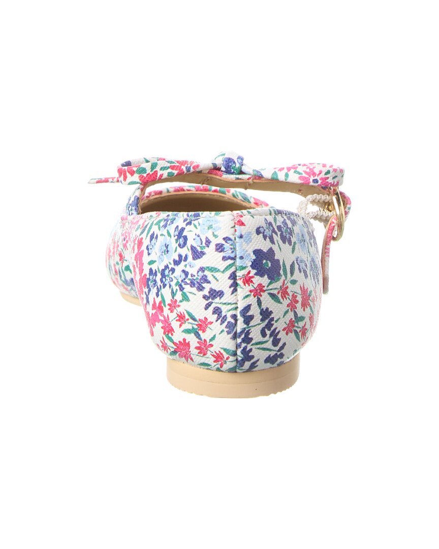 Janie and Jack Floral Bow Flat