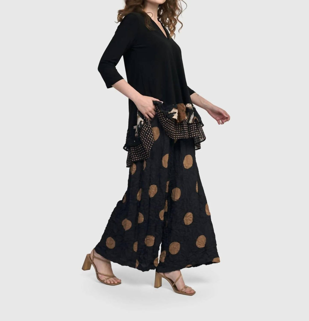 Doppio Wide Leg Pants In Circles