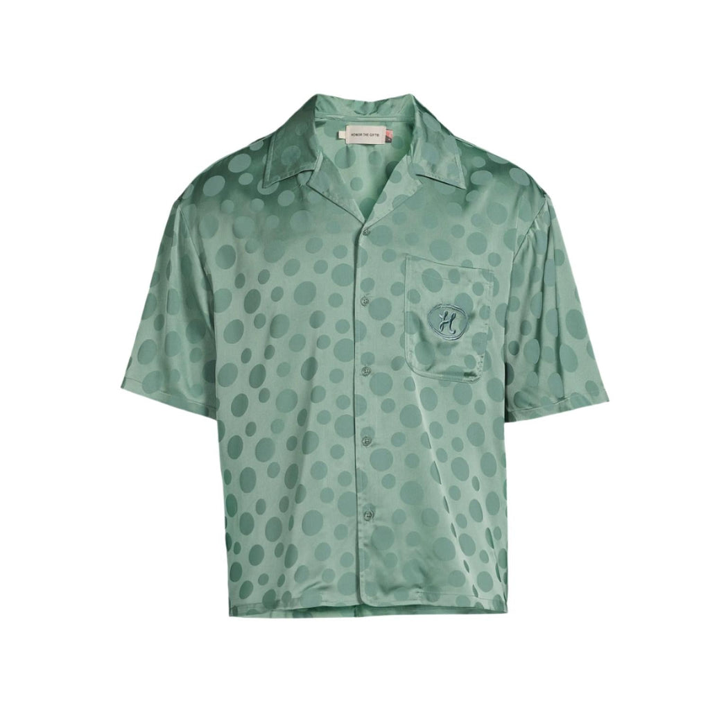 Polka Dot Shirt In Green