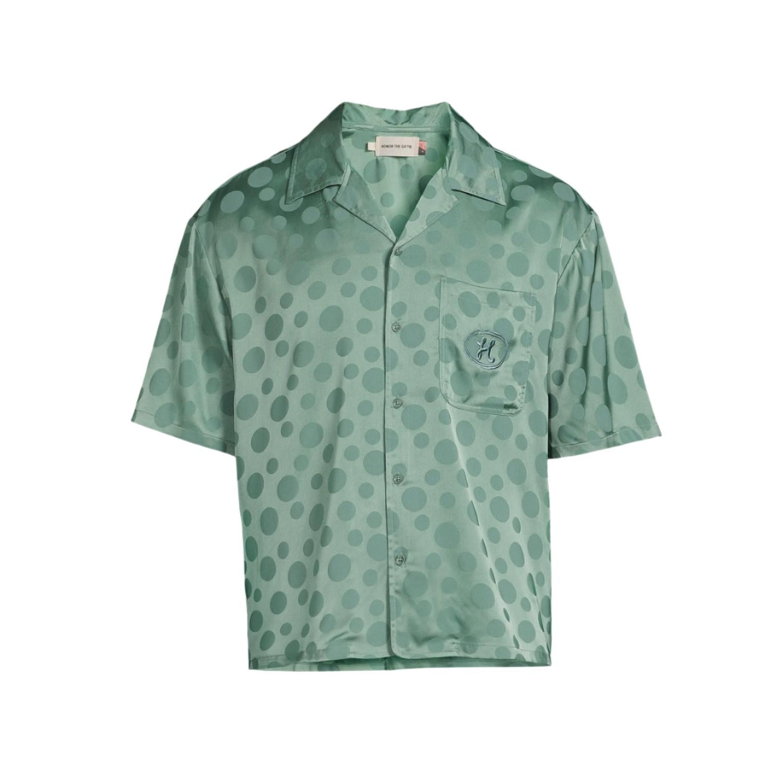 Polka Dot Shirt In Green