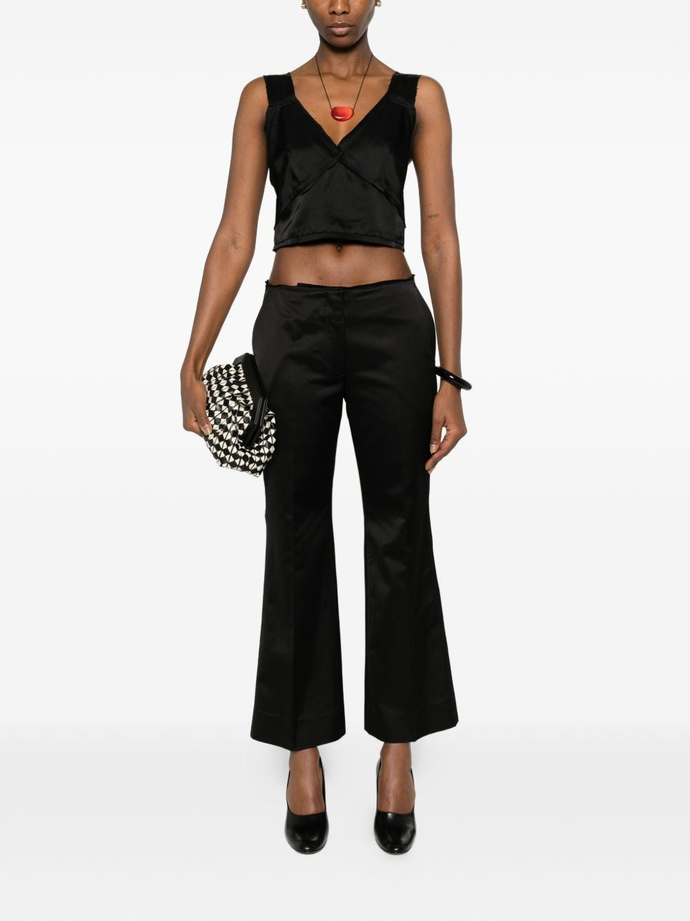 Toteme Women Satin Crop Top