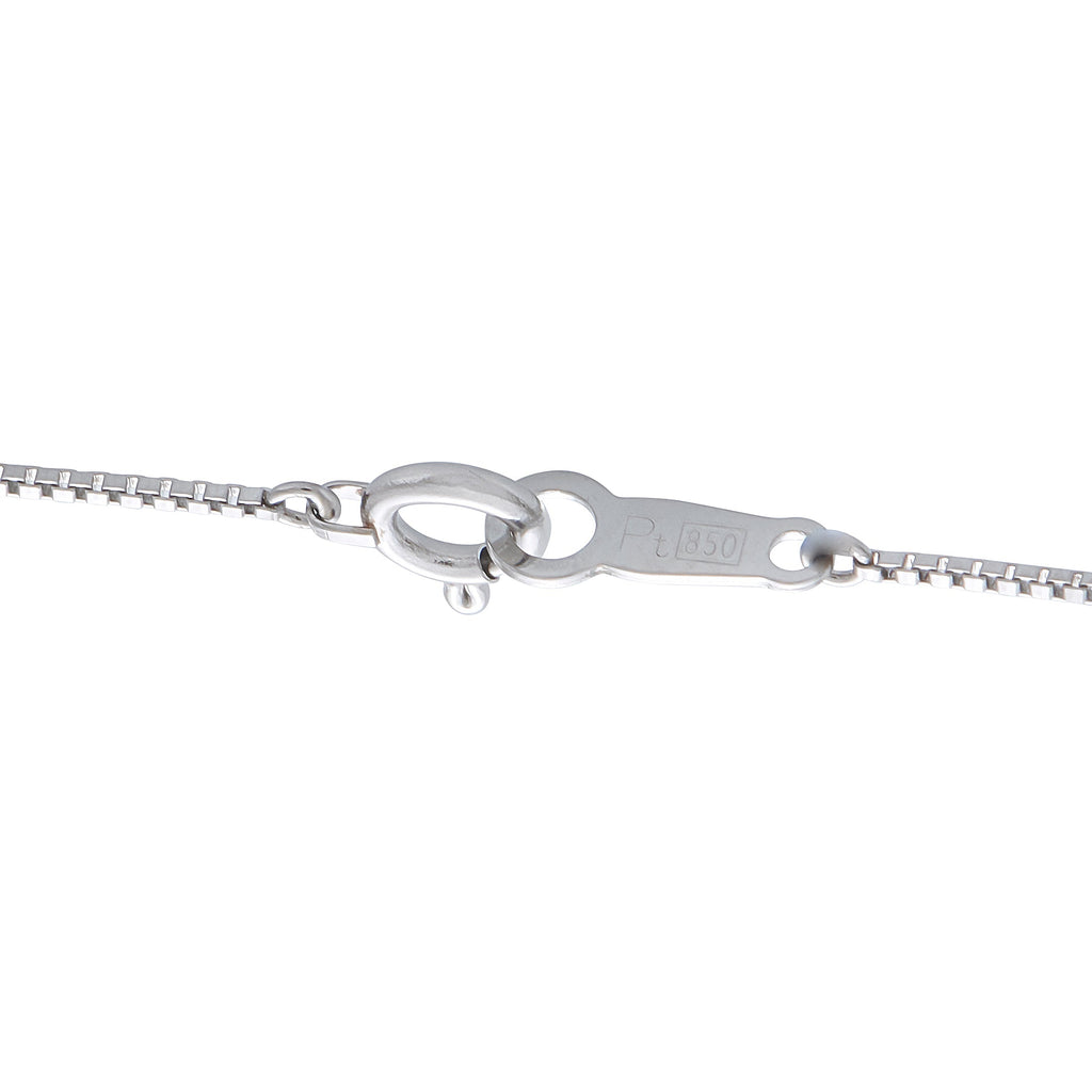 LB Exclusive Platinum 0.66ct Diamond and Sapphire Pendant Necklace MF15-041326