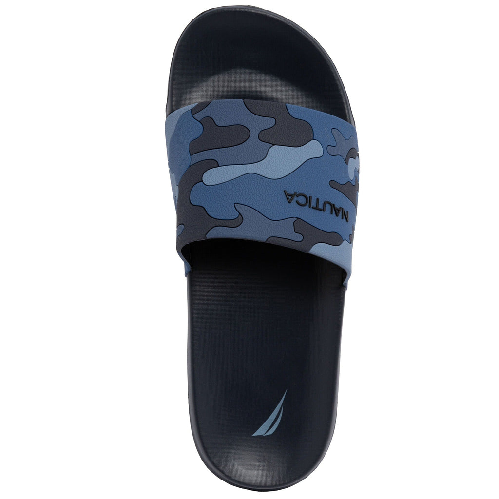 Nautica Mens Logo Slide Sandal