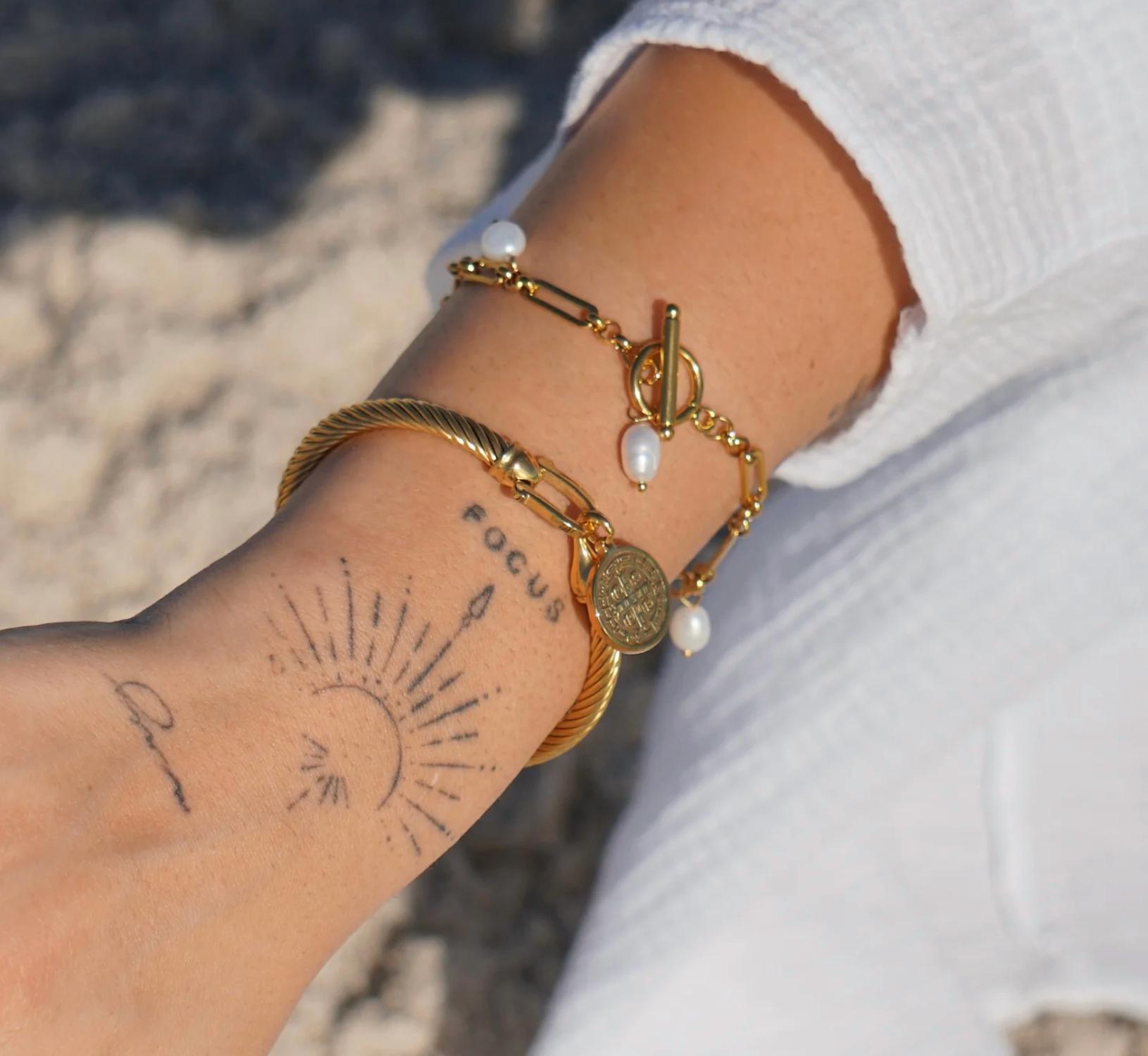 Women's Maya Coin Bracelet In Gold