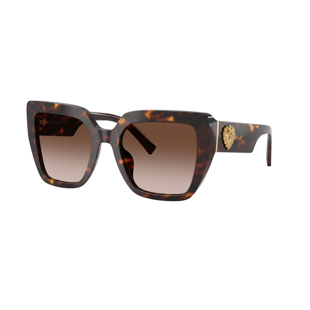 Oversized Tortoiseshell Frame Sunglasses With Gradient Brown Lenses