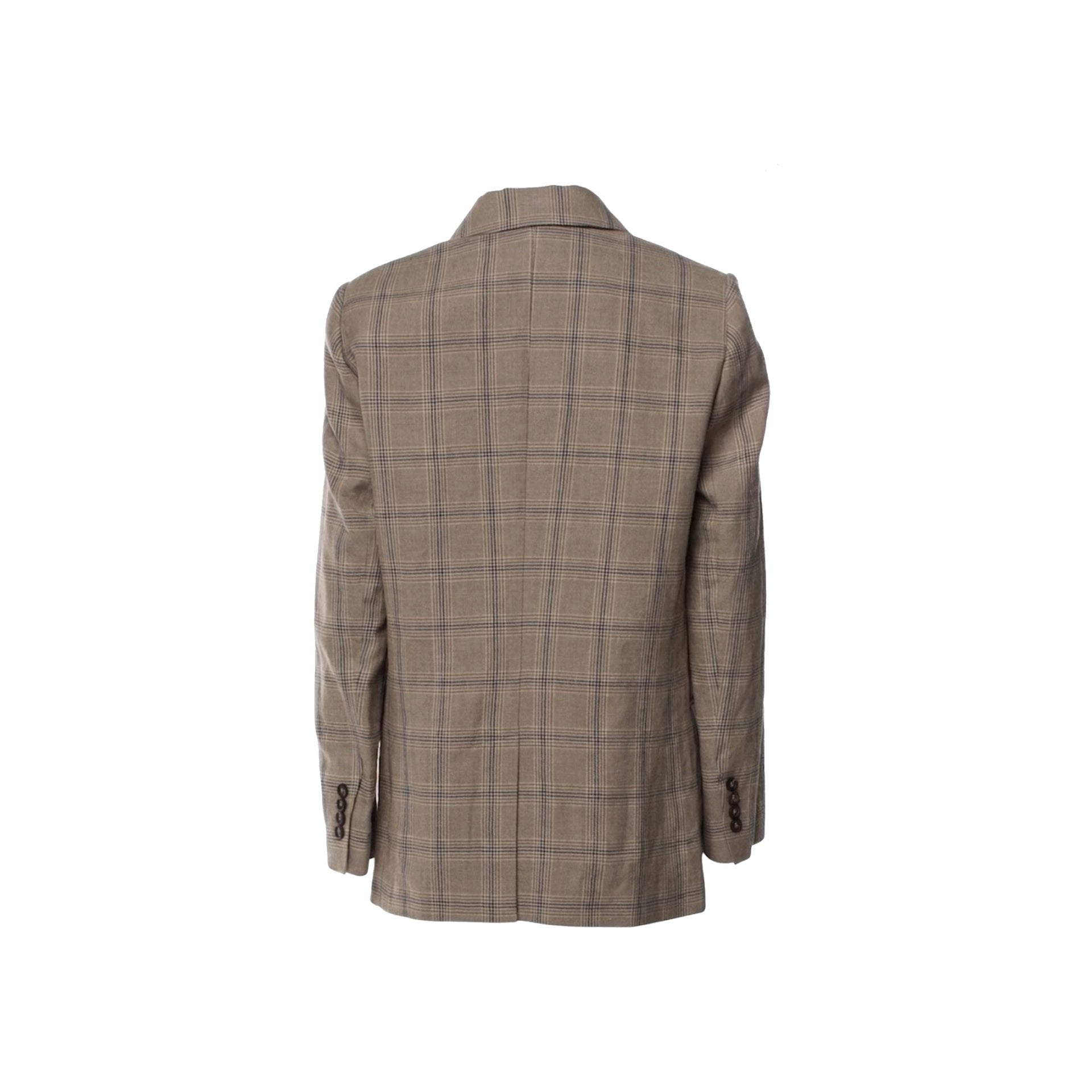 Brunello Cucinelli Prince Of Wales Linen Blazer Women