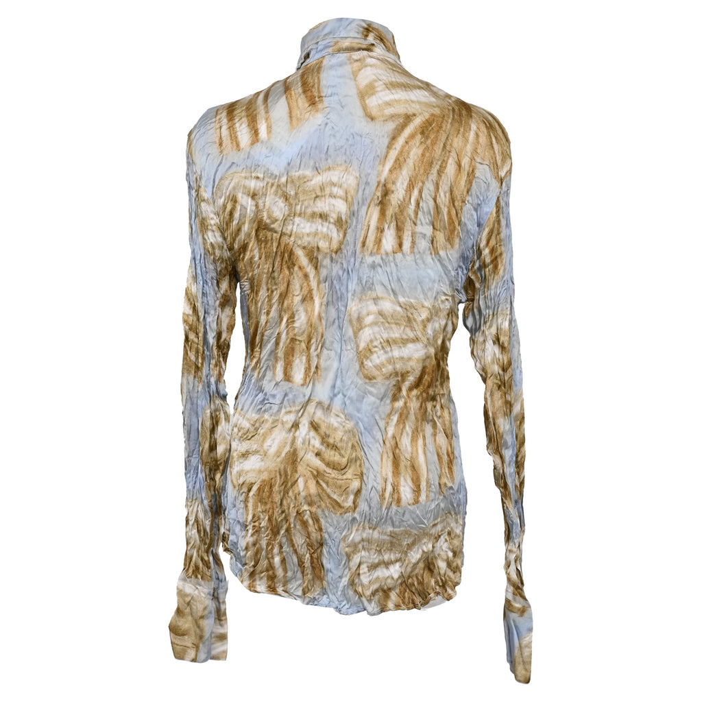 Acne Studios Printed Button-up Shirt In Multicolor Viscose
