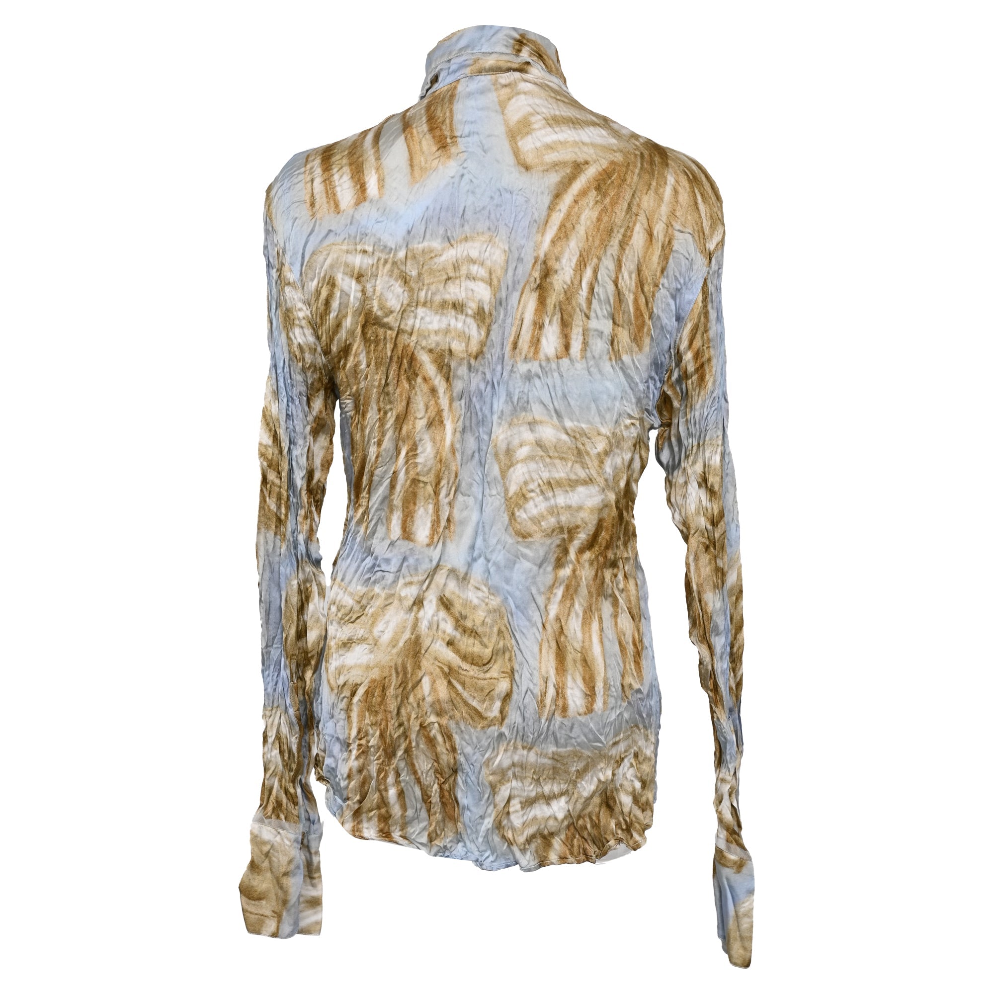 Acne Studios Printed Button-up Shirt In Multicolor Viscose