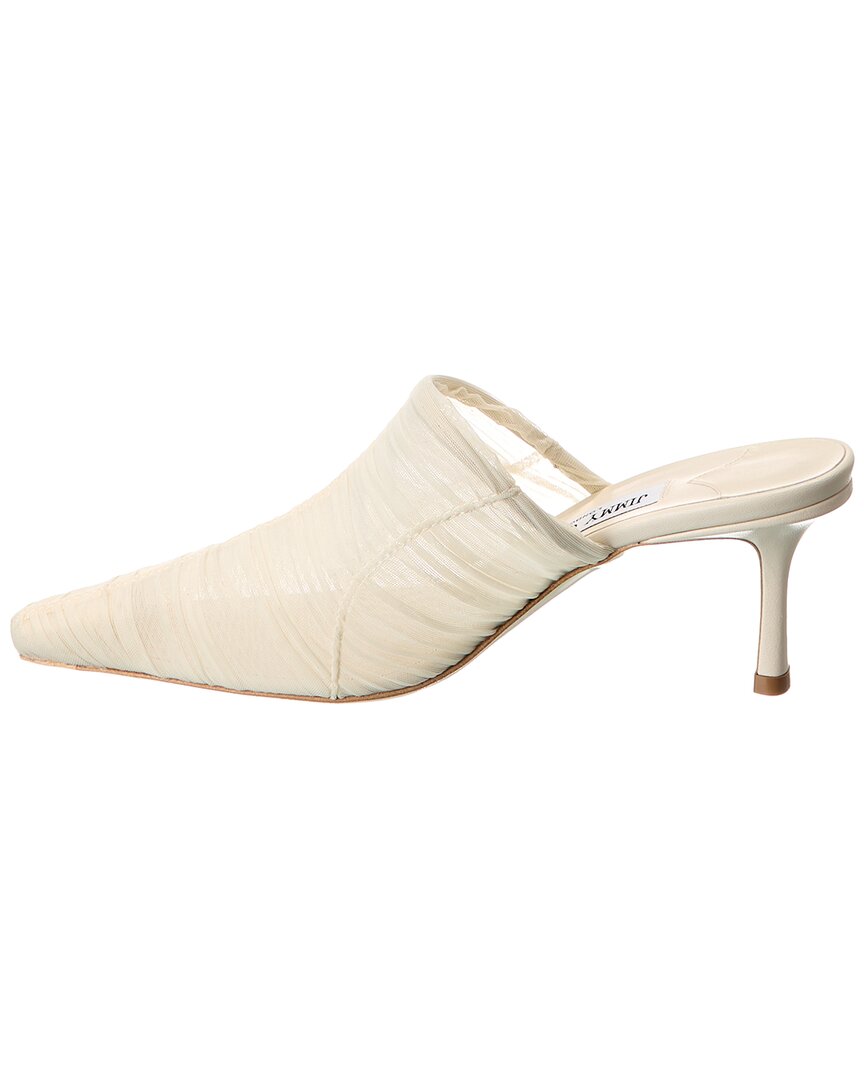 Jimmy Choo Lotta 65 Ruched Tulle Mule
