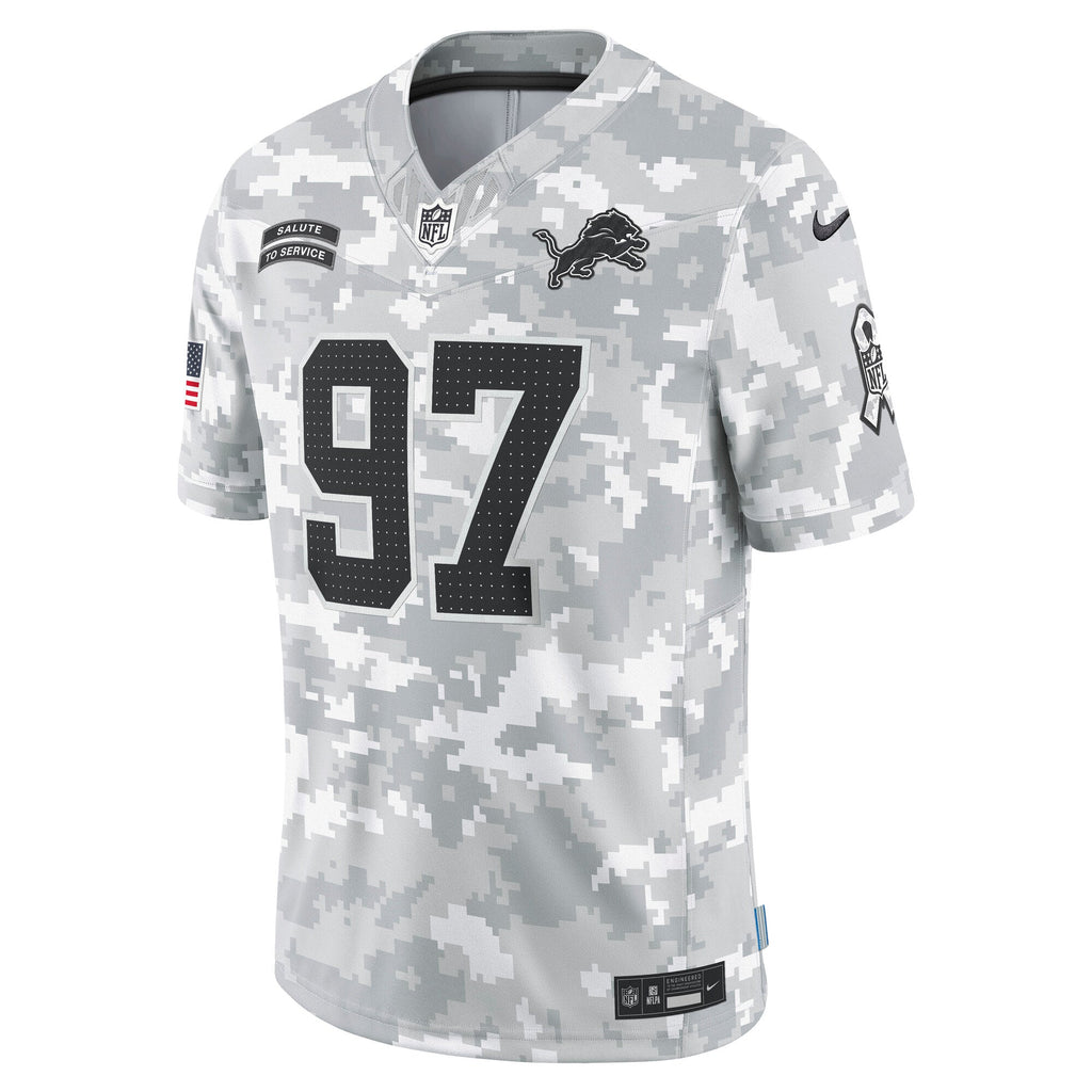 Aidan Hutchinson Detroit Lions Nike 2024 Salute to Service Limited Jersey - Arctic Camo
