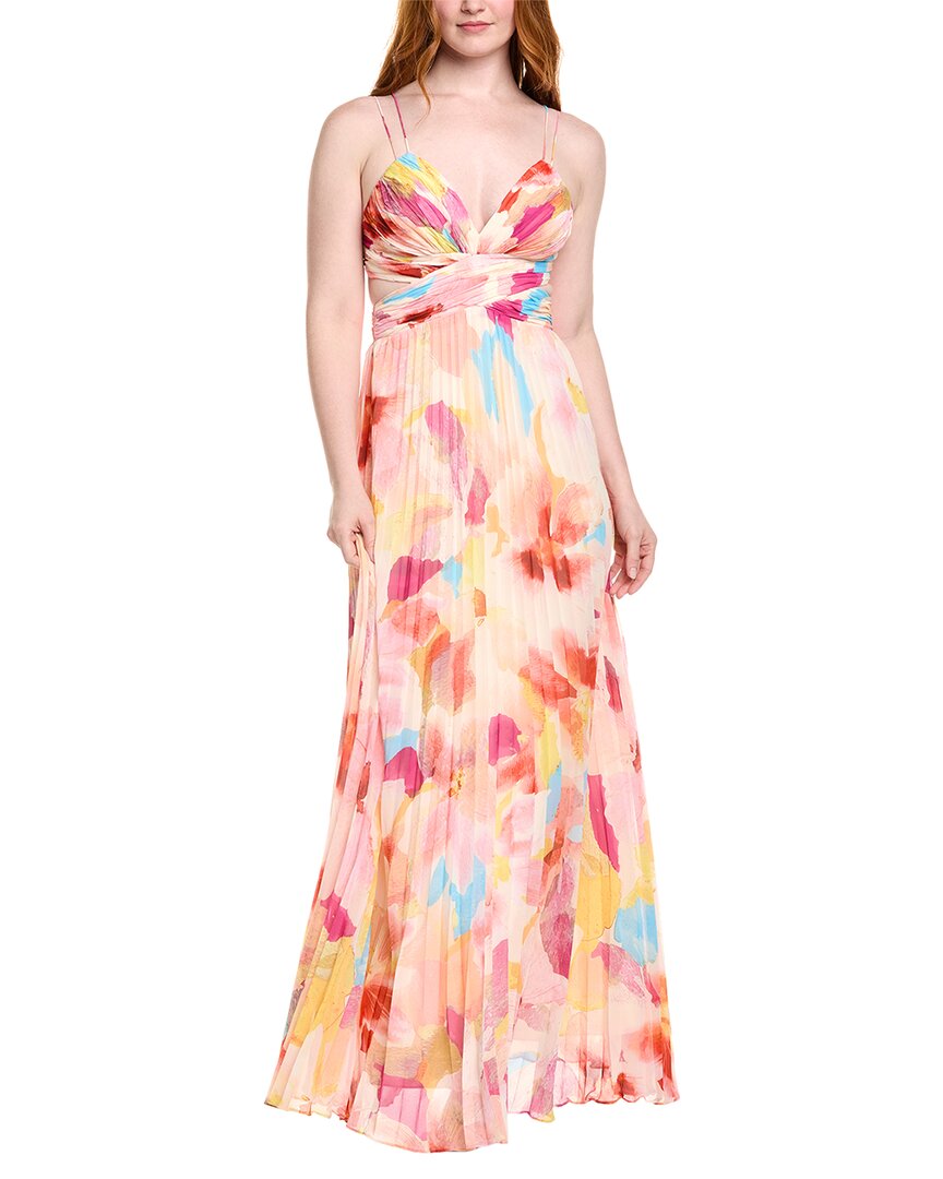 AMUR Lisle Pleated Gown