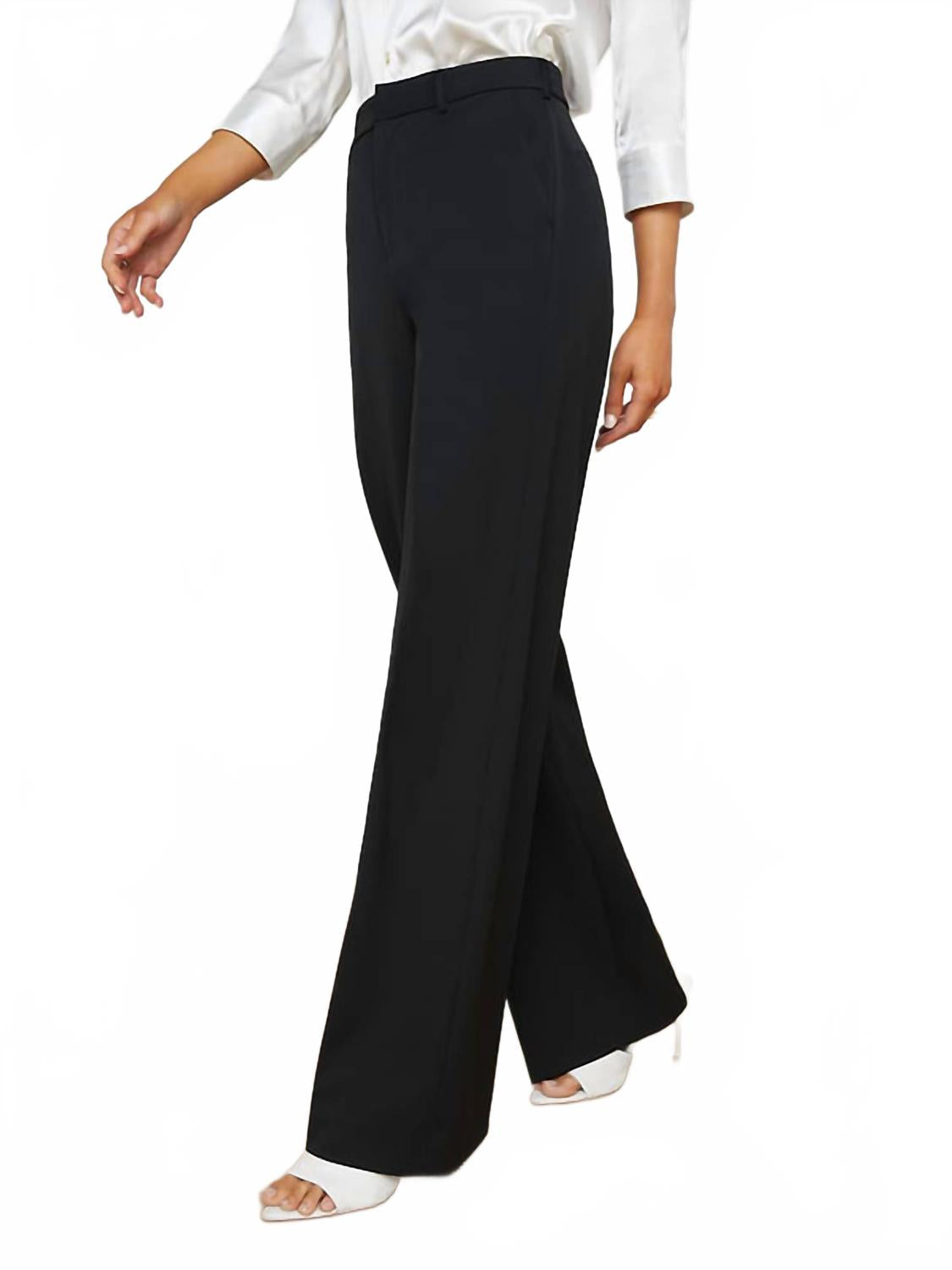 Livvy Straight Leg Trouser In Black
