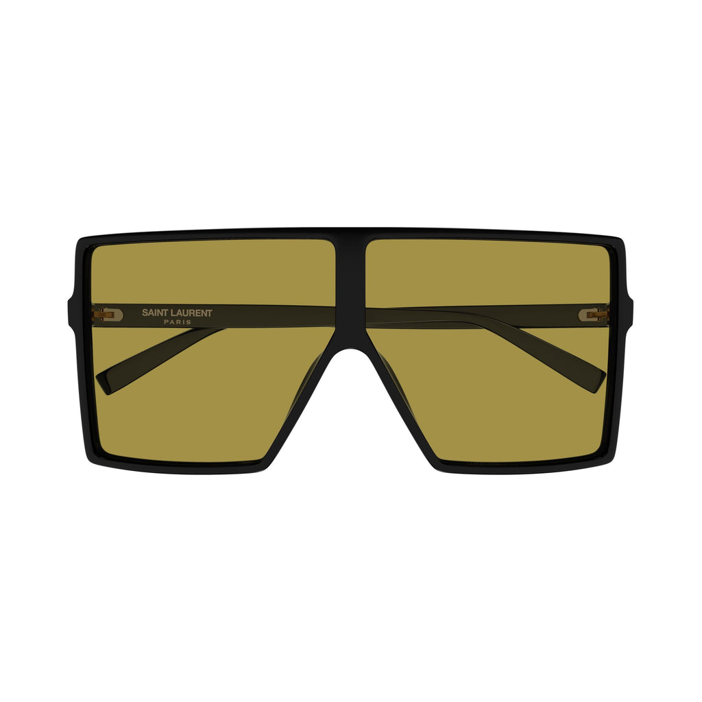 Oversized Square Frame Sunglasses With Olive Tinted Lenses
