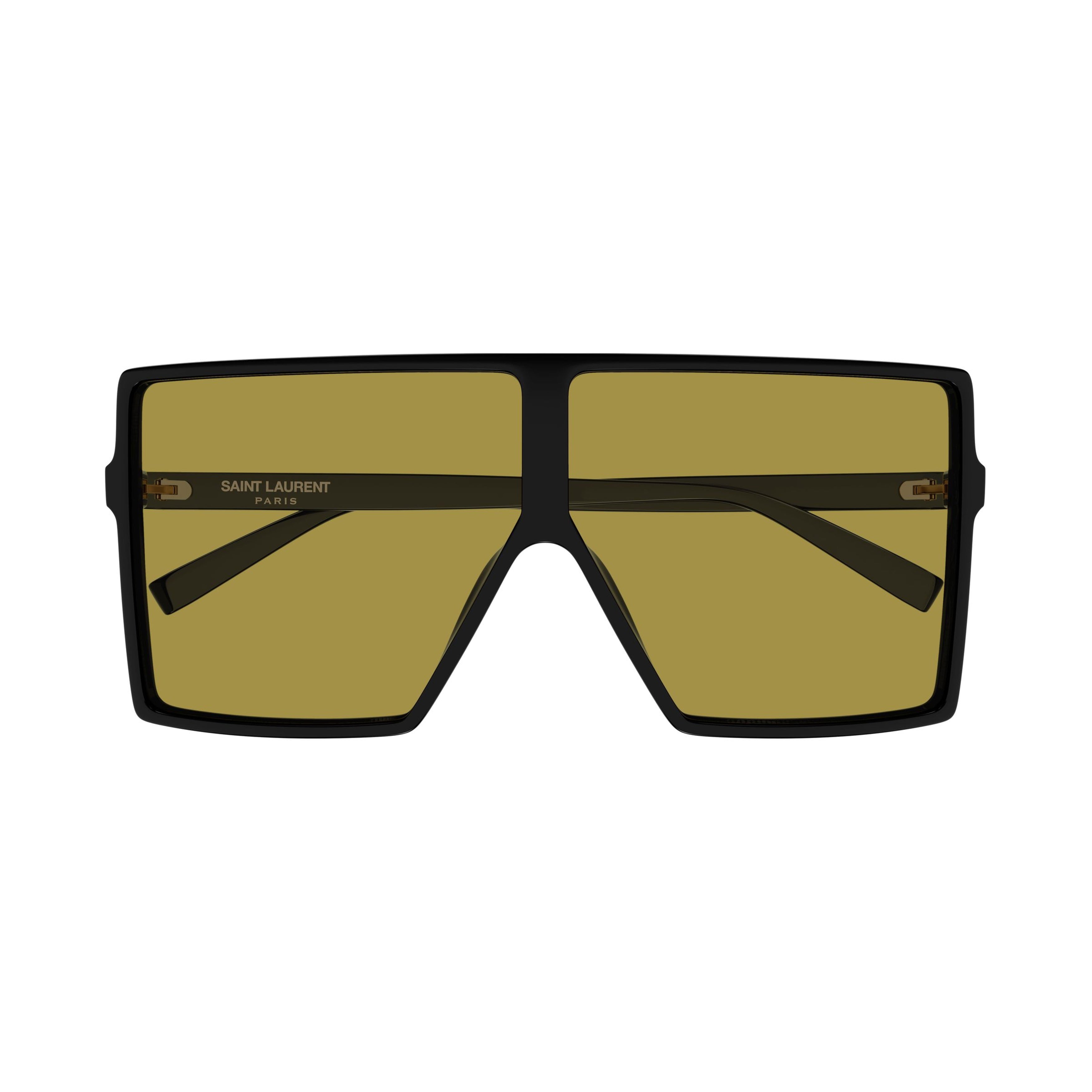 Oversized Square Frame Sunglasses With Olive Tinted Lenses